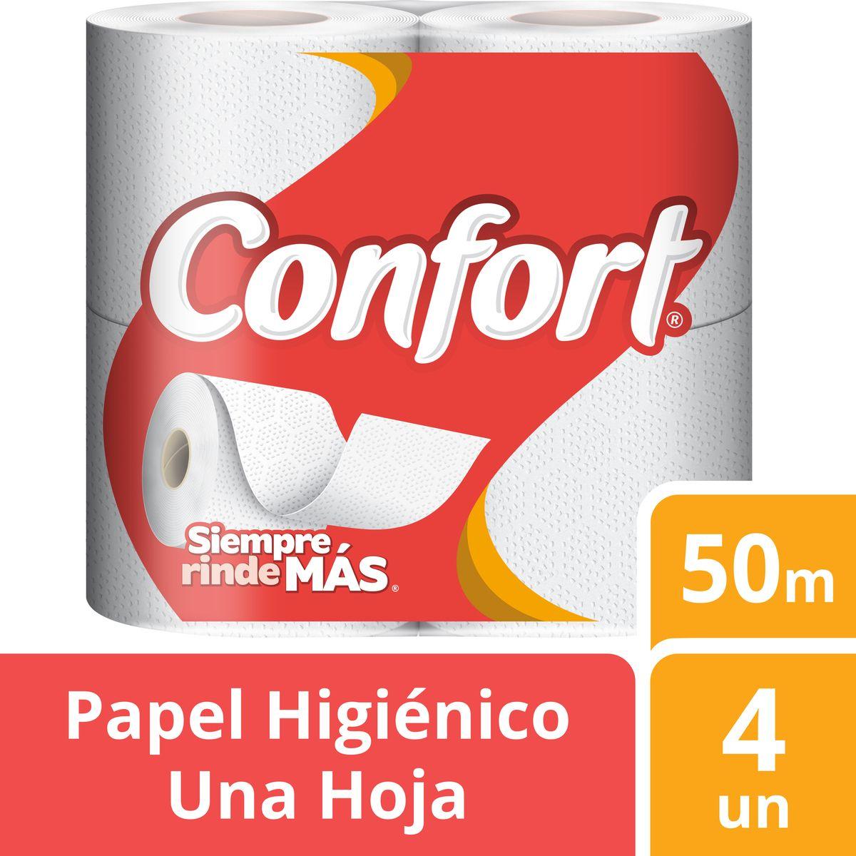 Papel Higiénico Confort Una Hoja 4 un 50 mt-0