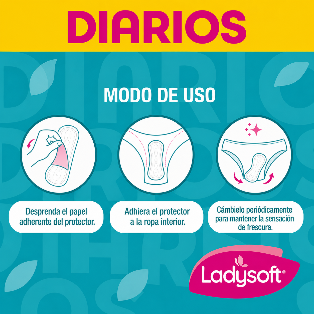 Protector Diario Ladysoft Clásicos Tela Suave 100 Un-3