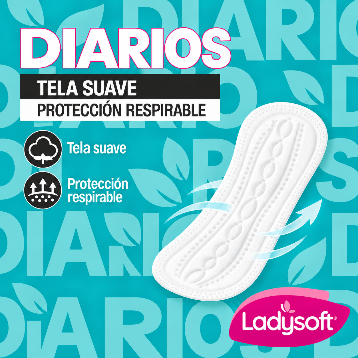 Protector Diario Ladysoft Clásicos Tela Suave 100 Un-4