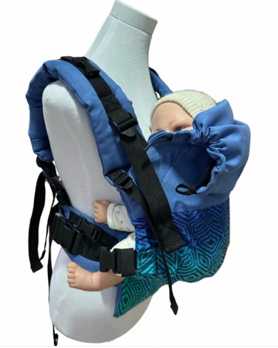 Mochila Portabebés Ergonómica Azulina  Rombos Mi Cielo-1