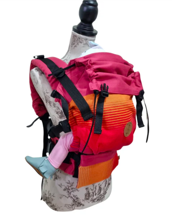 Mochila Portabebés Ergonómica Guinda MI CIELO-2