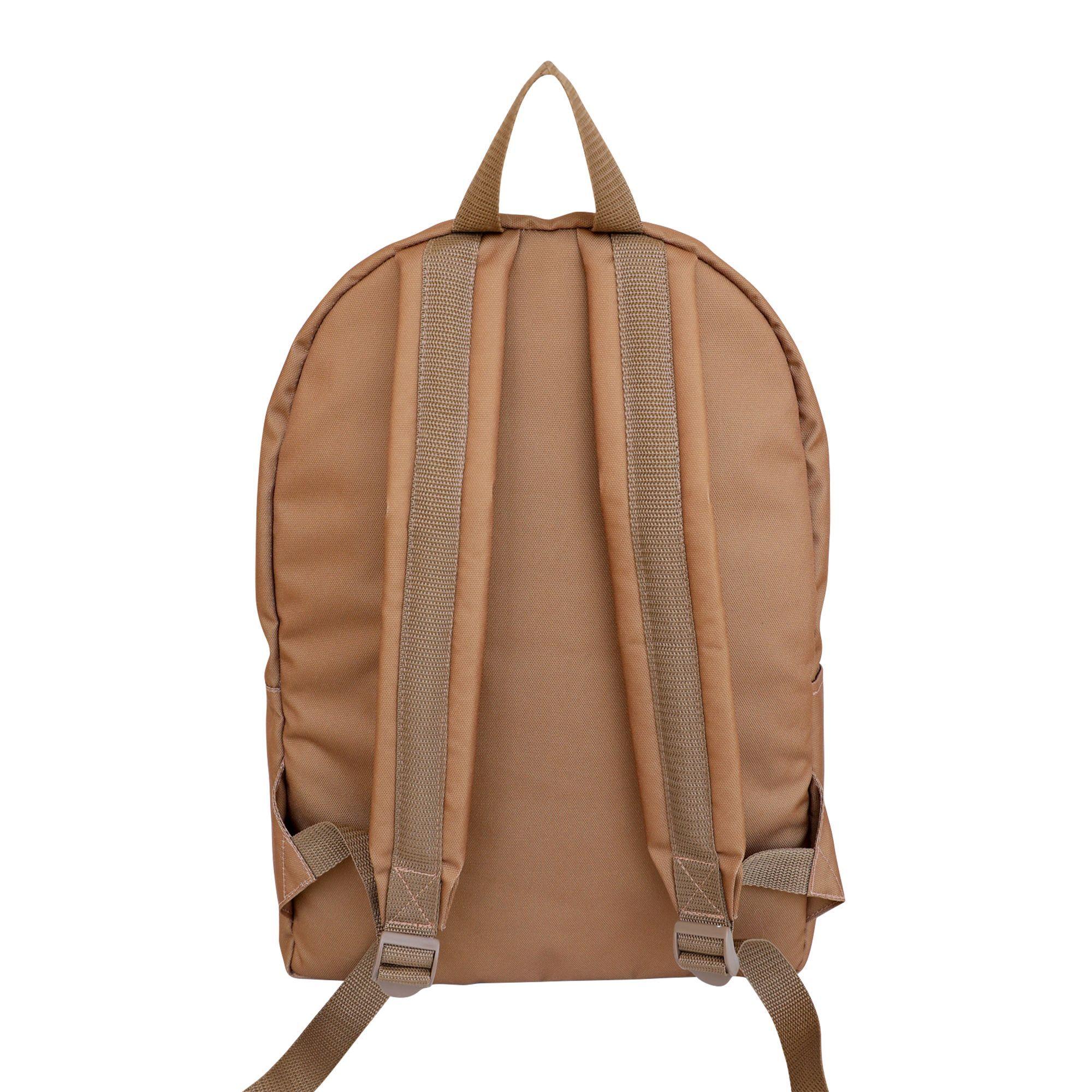 Mochila clásica escolar sustentable café Botela-2