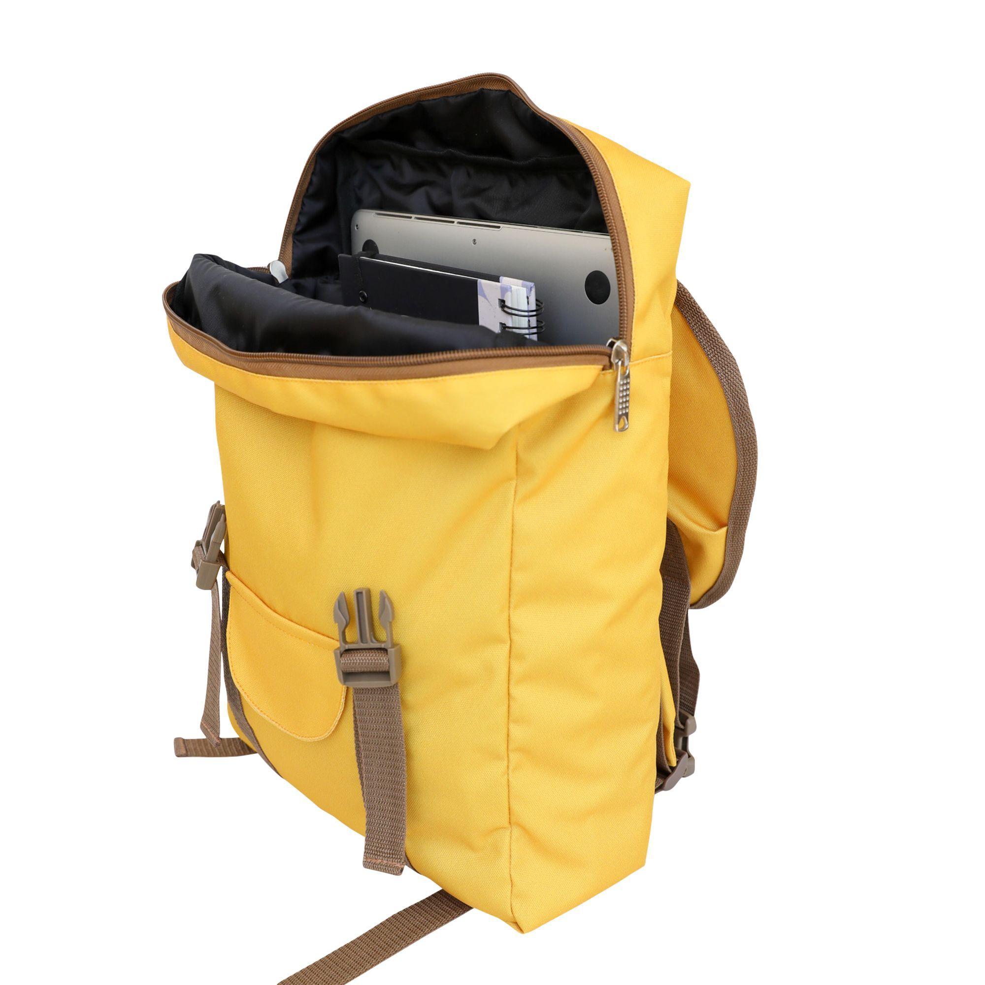 Mochila Notebook Sport 15 pulgadas Sustentable Amarilla Botela-1