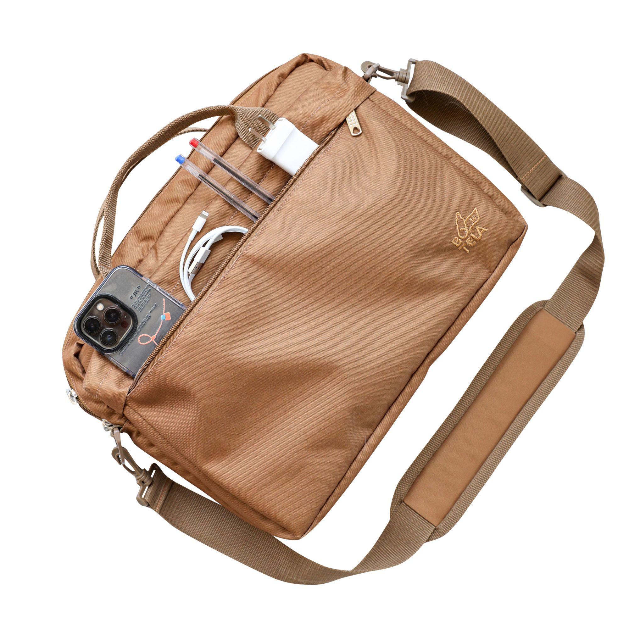 Bolso Notebook 14 pulgadas Sustentable Café Botela-7