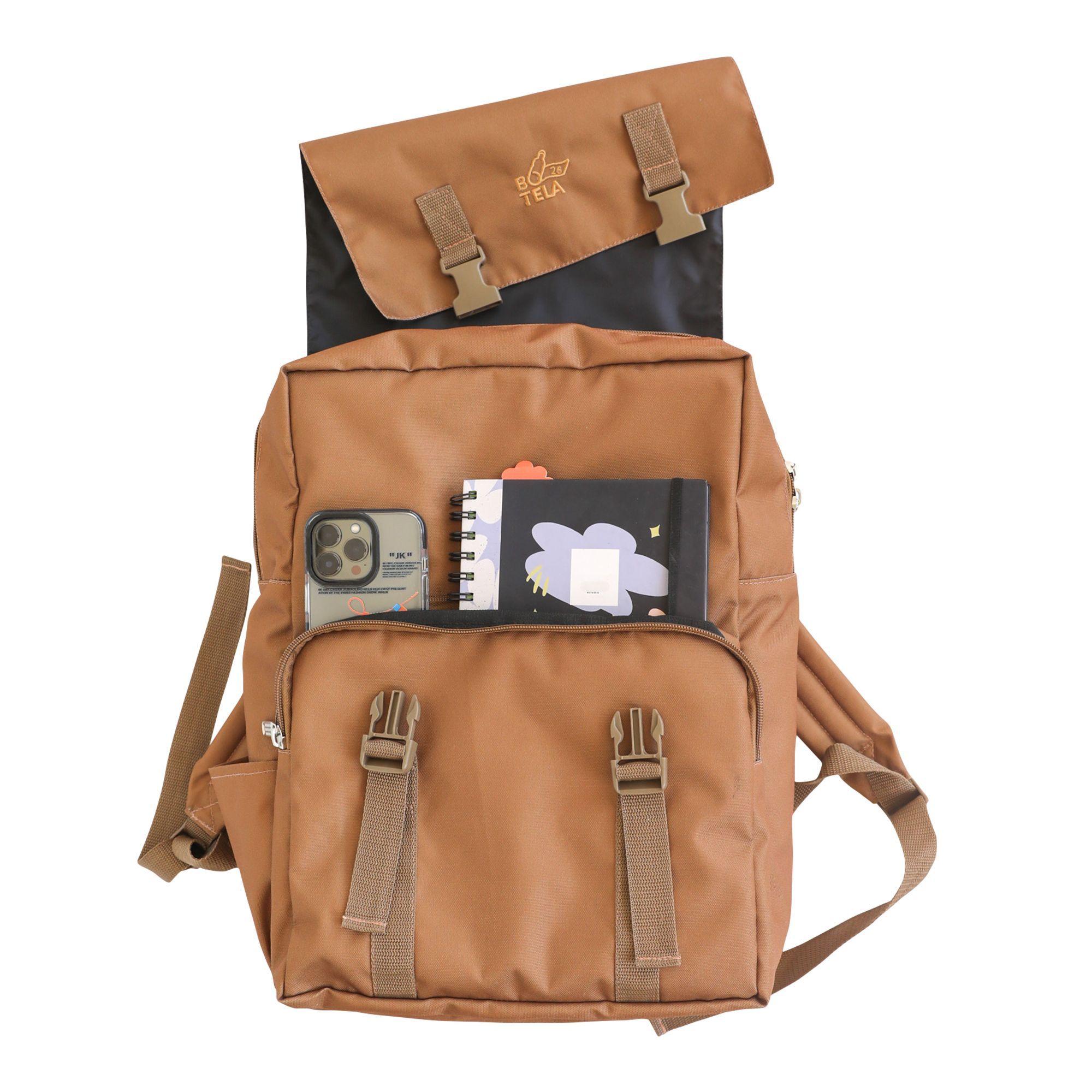 Mochila notebook 15" sustentable café Botela-4