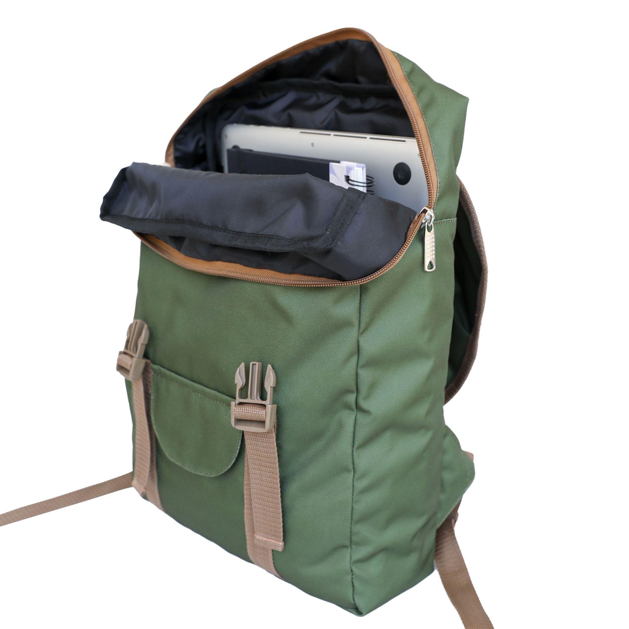 Mochila Notebook Sport 15 pulgadas Sustentable verde Botela-1