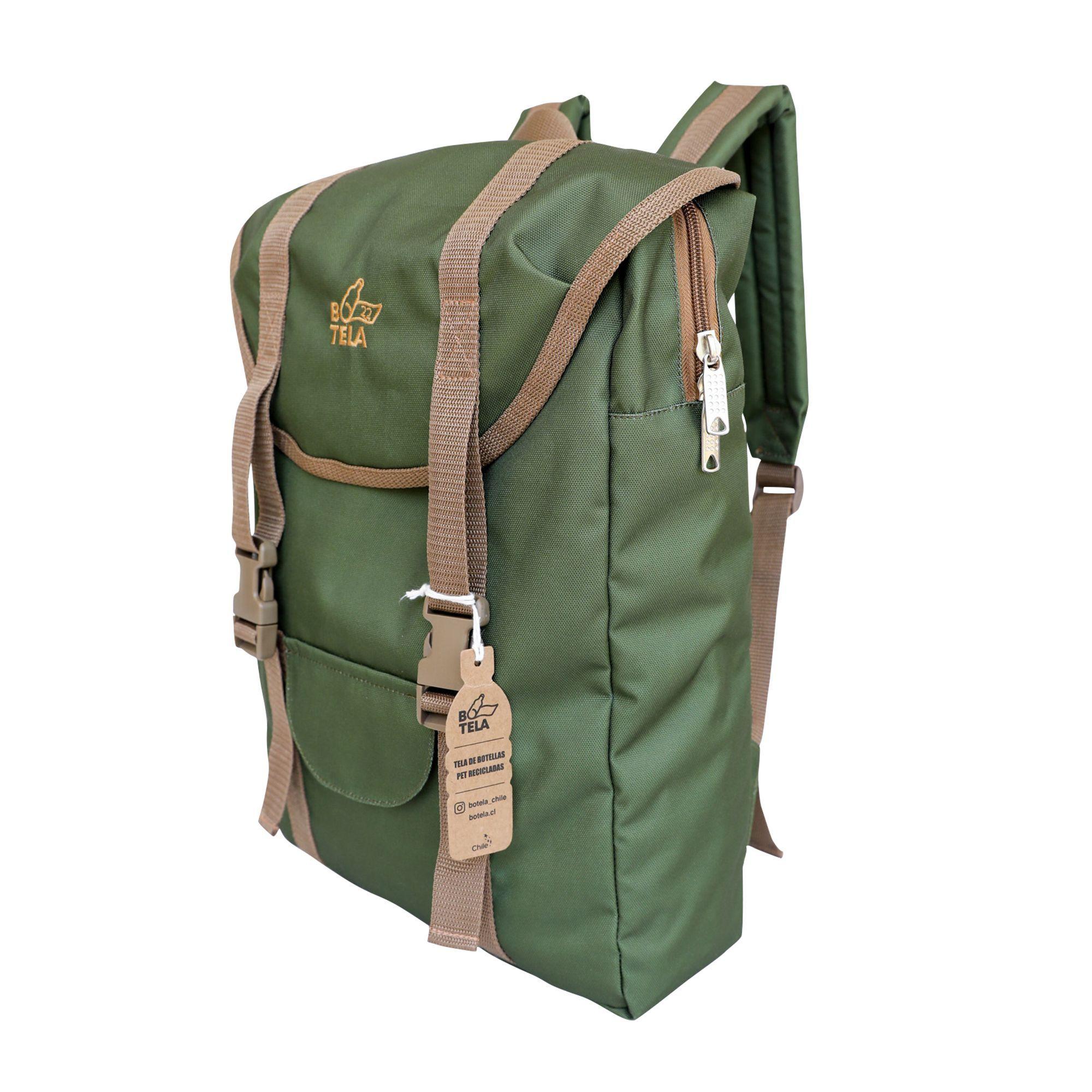Mochila Notebook Sport 15 pulgadas Sustentable verde Botela-3