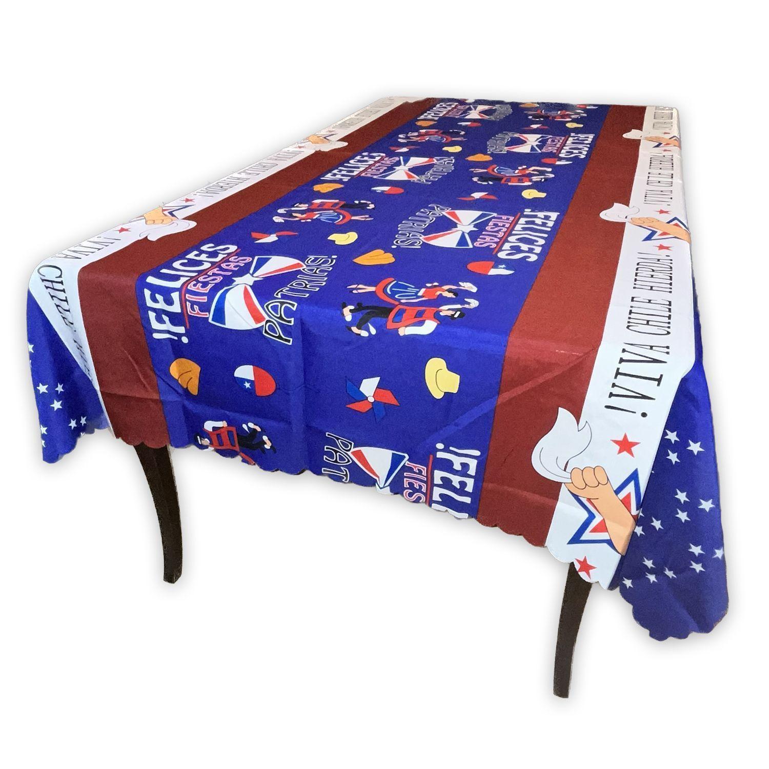 Mantel Fiestas Patrias 18 Dieciochero 150x220cm-2