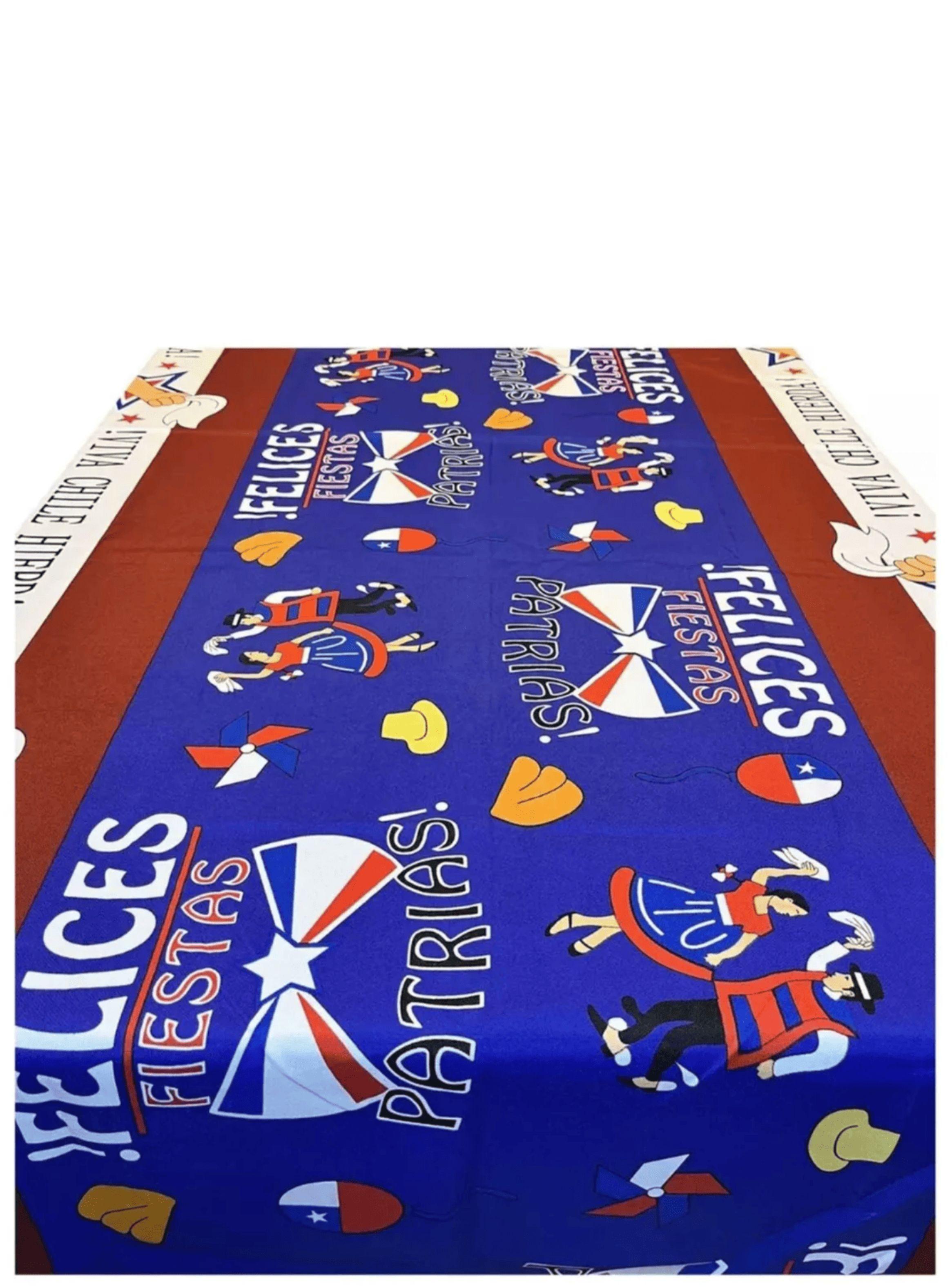 Mantel Fiestas Patrias 18 Dieciochero 150x220cm-3