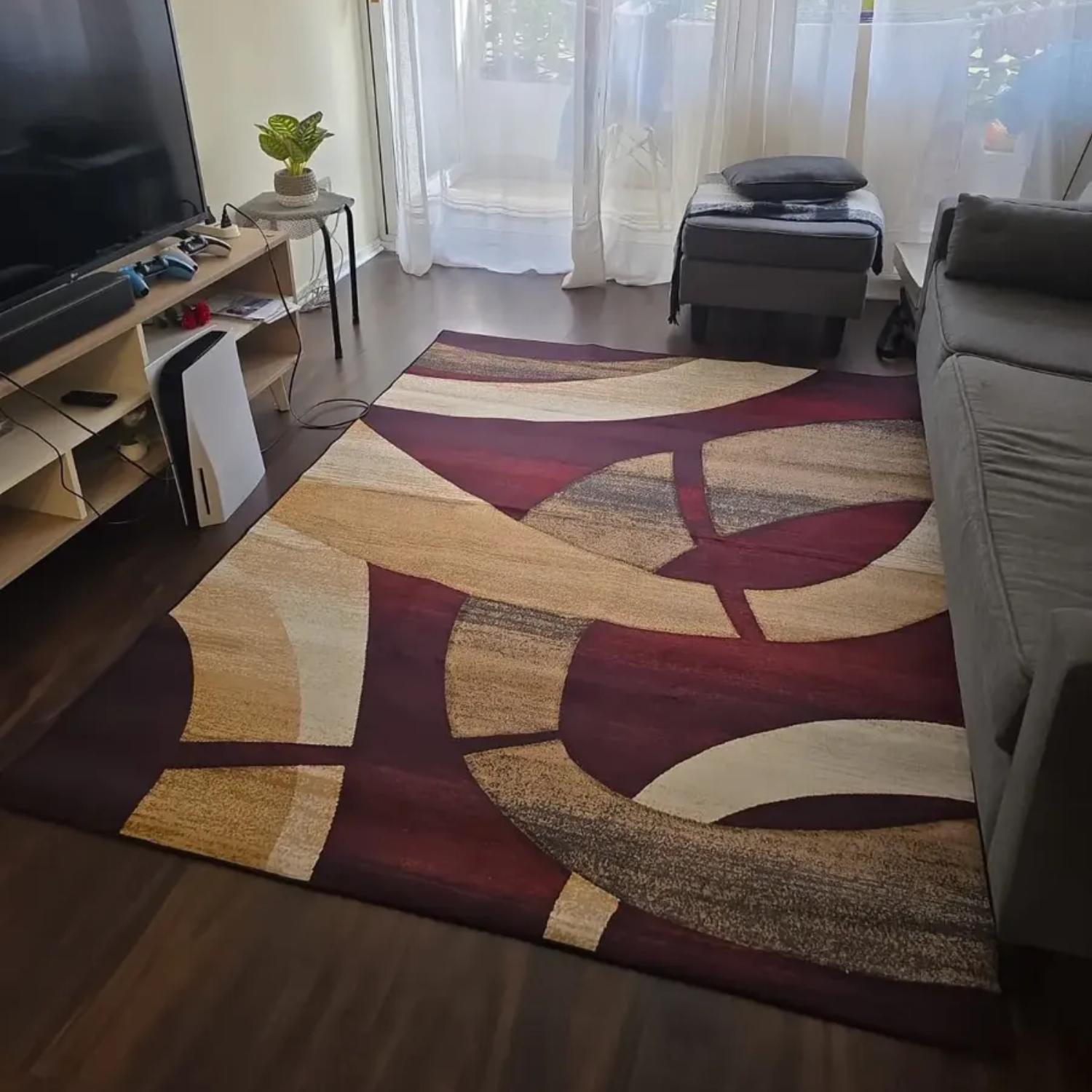 Alfombra de Living Antideslizante Piel de Durazno 200x230 cm Soft Home-1
