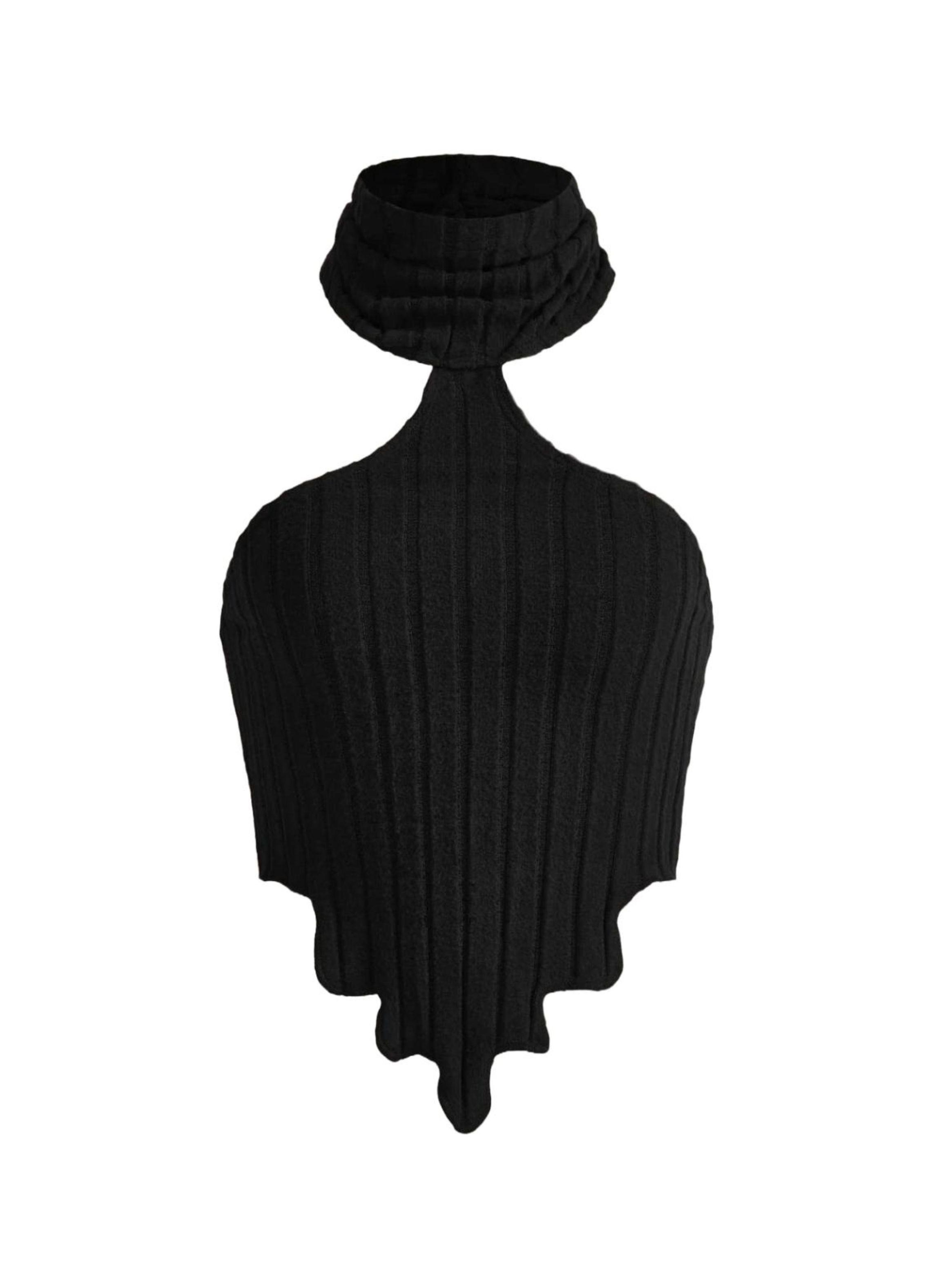 Top De Mujer Negro Grunge Bajo Asimetrico-6
