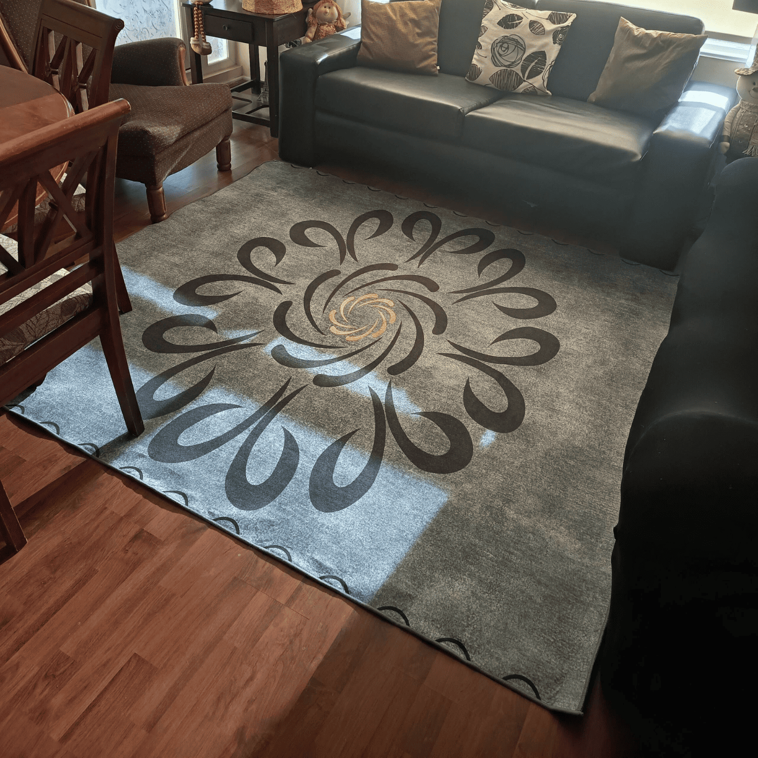 Alfombra 200x240 Cm Antideslizante Textura Piel De Durazno-2