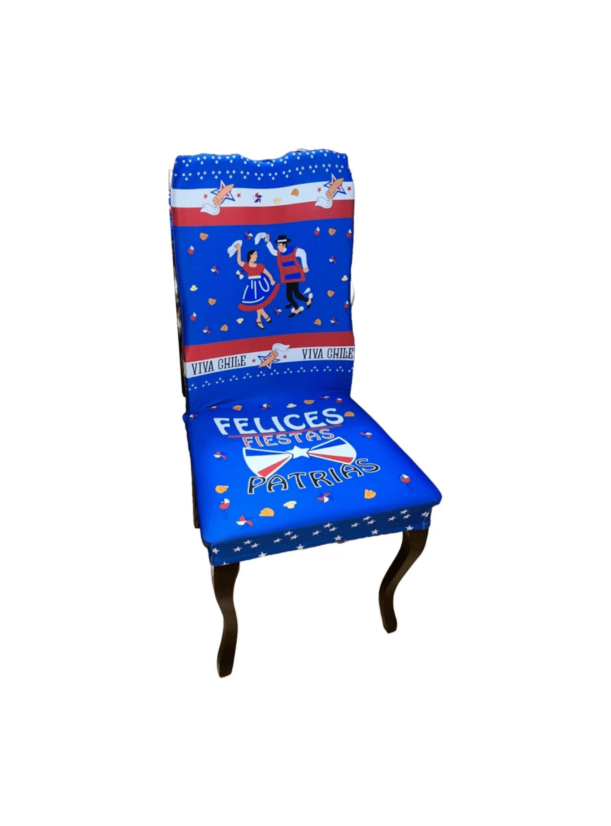 Set Fiestas Patrias 6 Fundas De Silla Más Mantel Dieciochero-1
