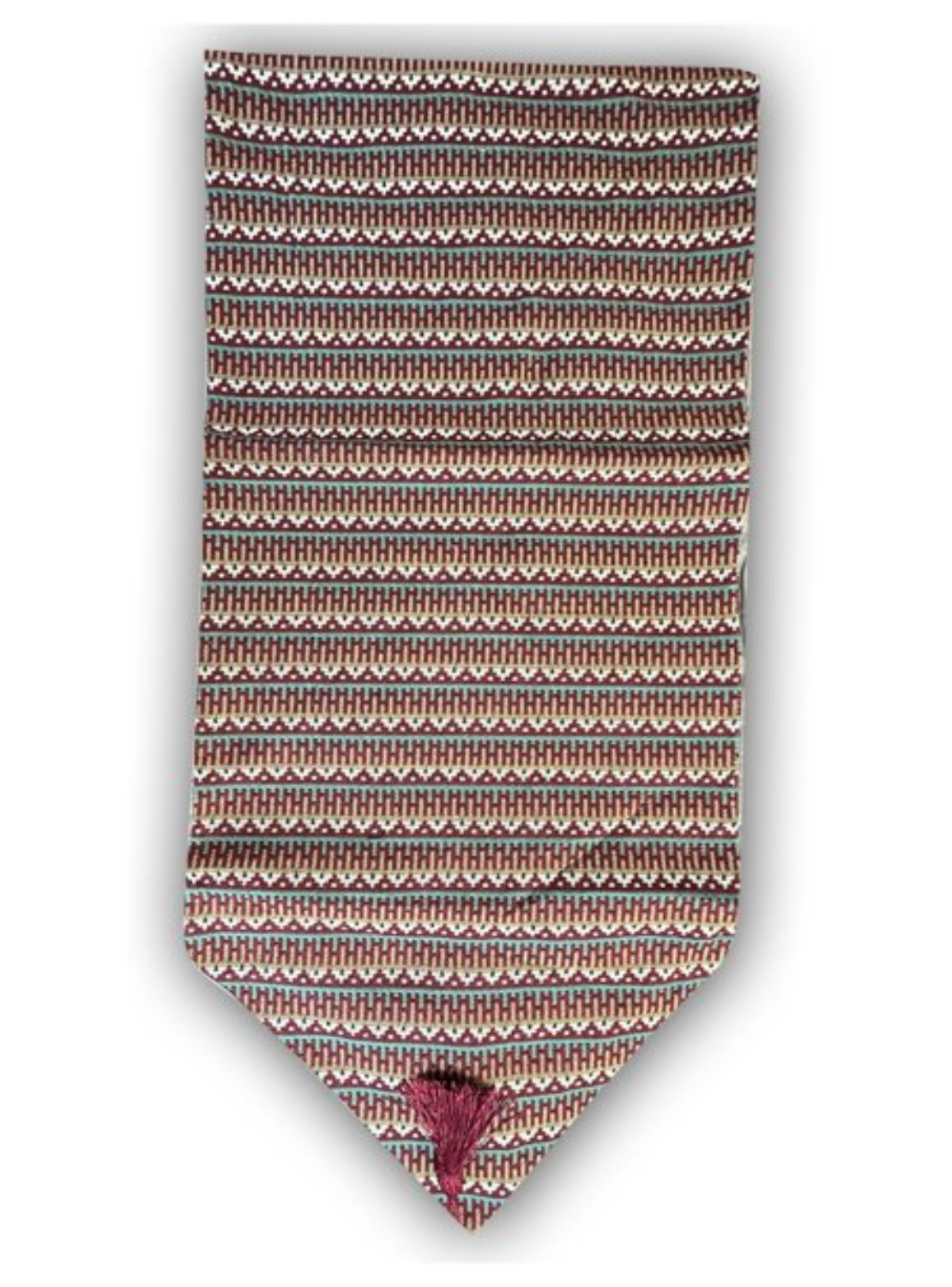 Camino De Mesa Tejido 180 Cm Varios Diseños Rojo-2