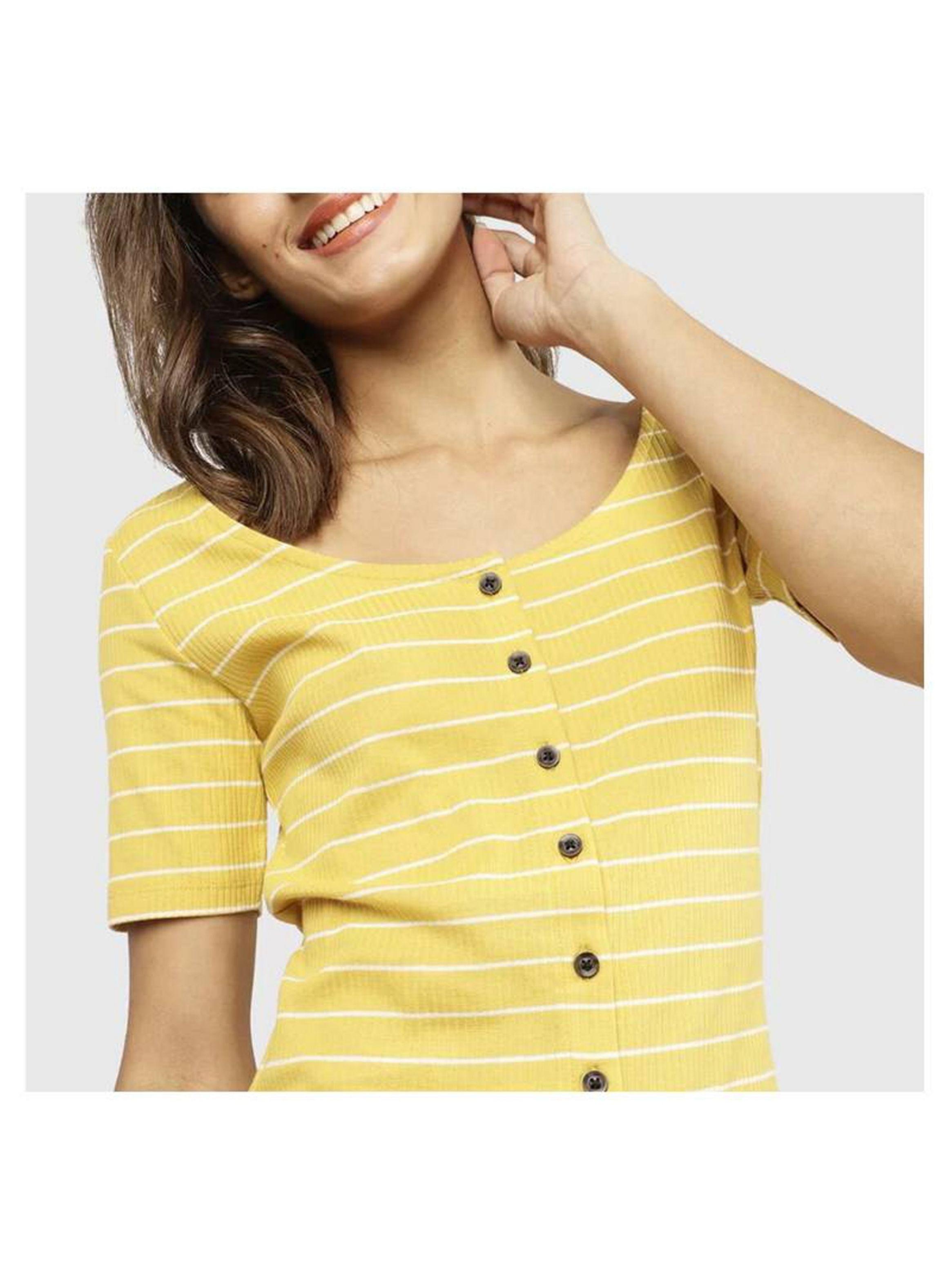 Vestido Mujer Amarillo Jacqueline de Yong Ajustado-2
