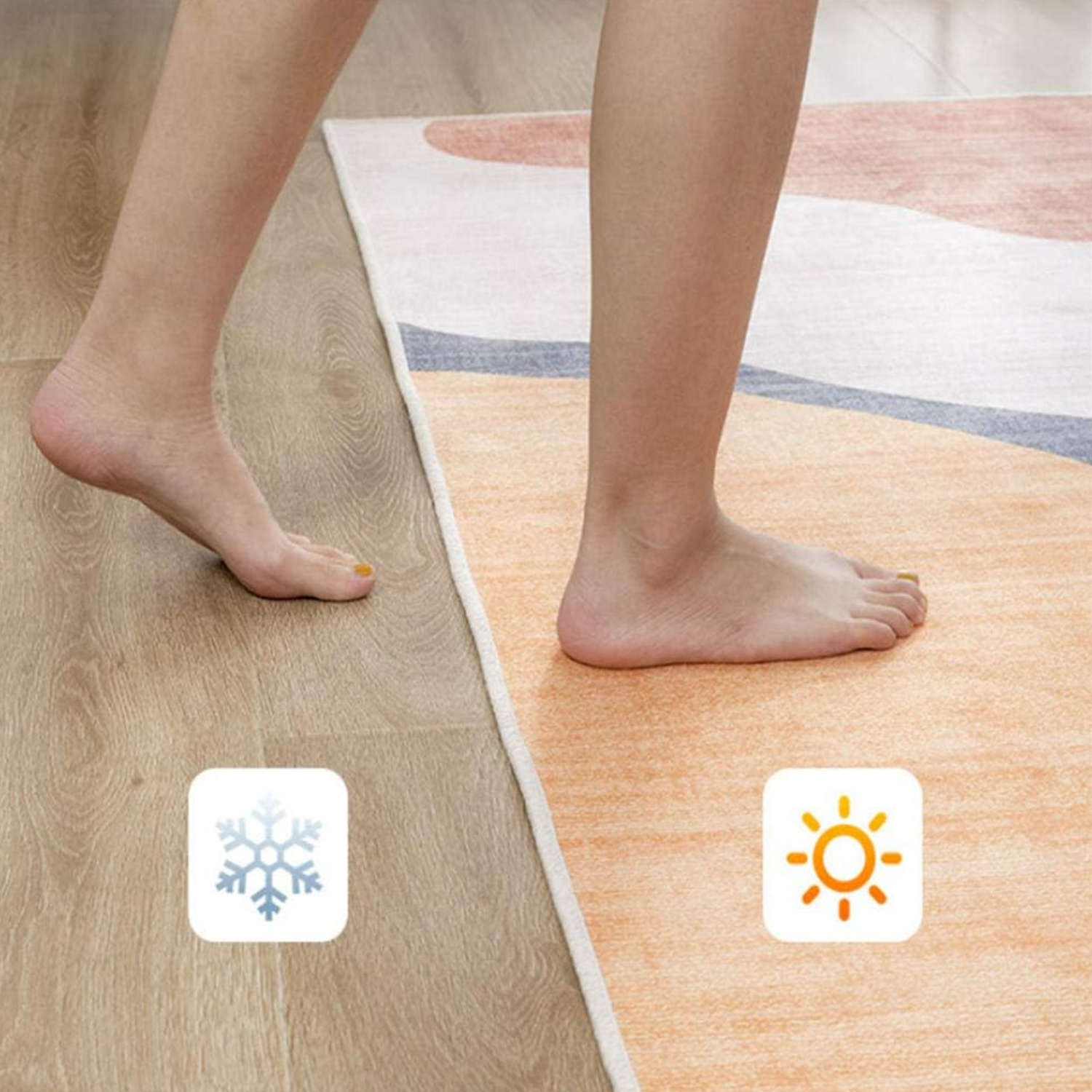 Alfombra Antideslizante Redonda 200 Cm Piso Hogar Decorativa D15-3