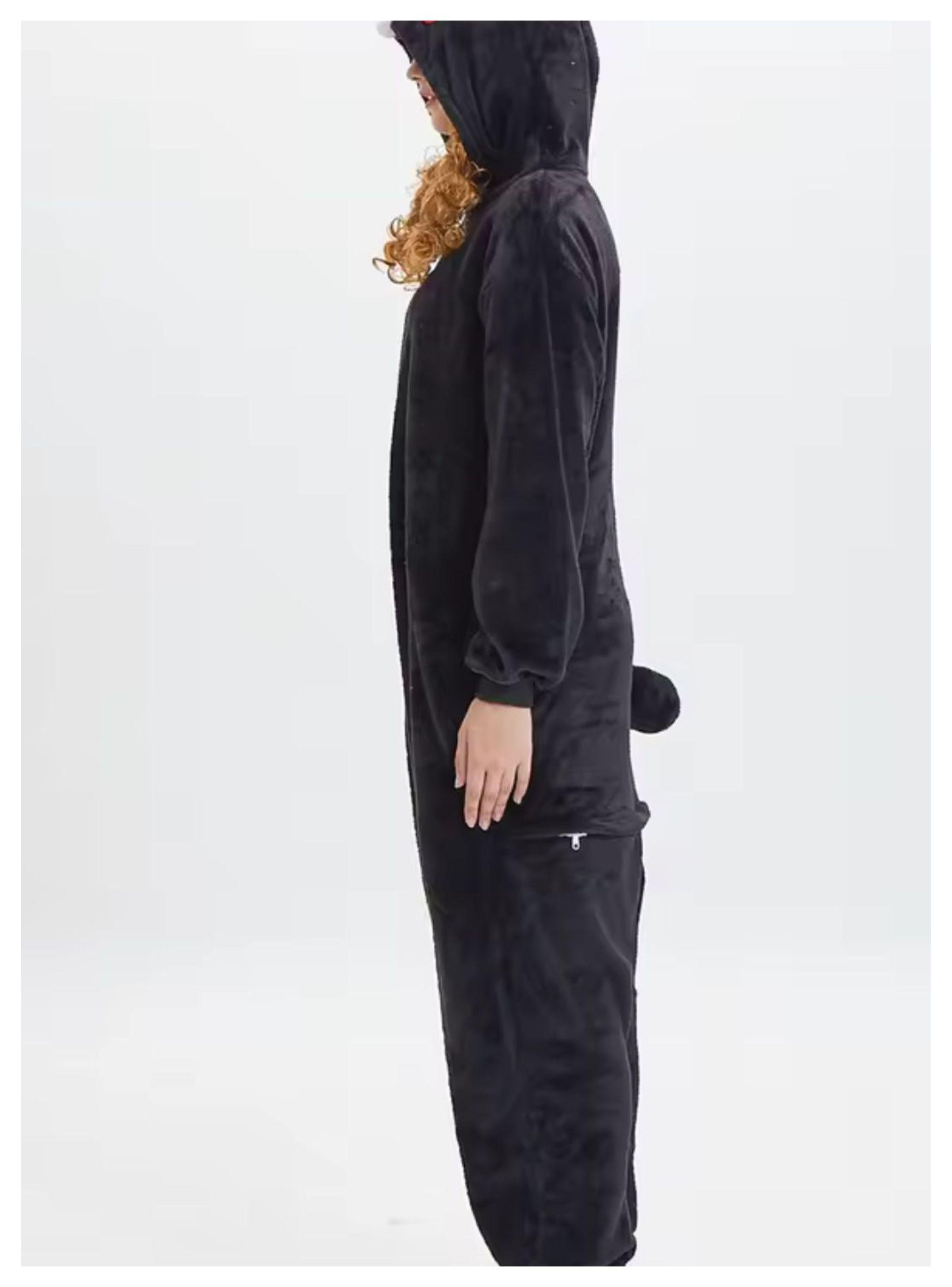 Pijama Disfraz Animal Kigurumi Infantil Unisex Oso Negro-3