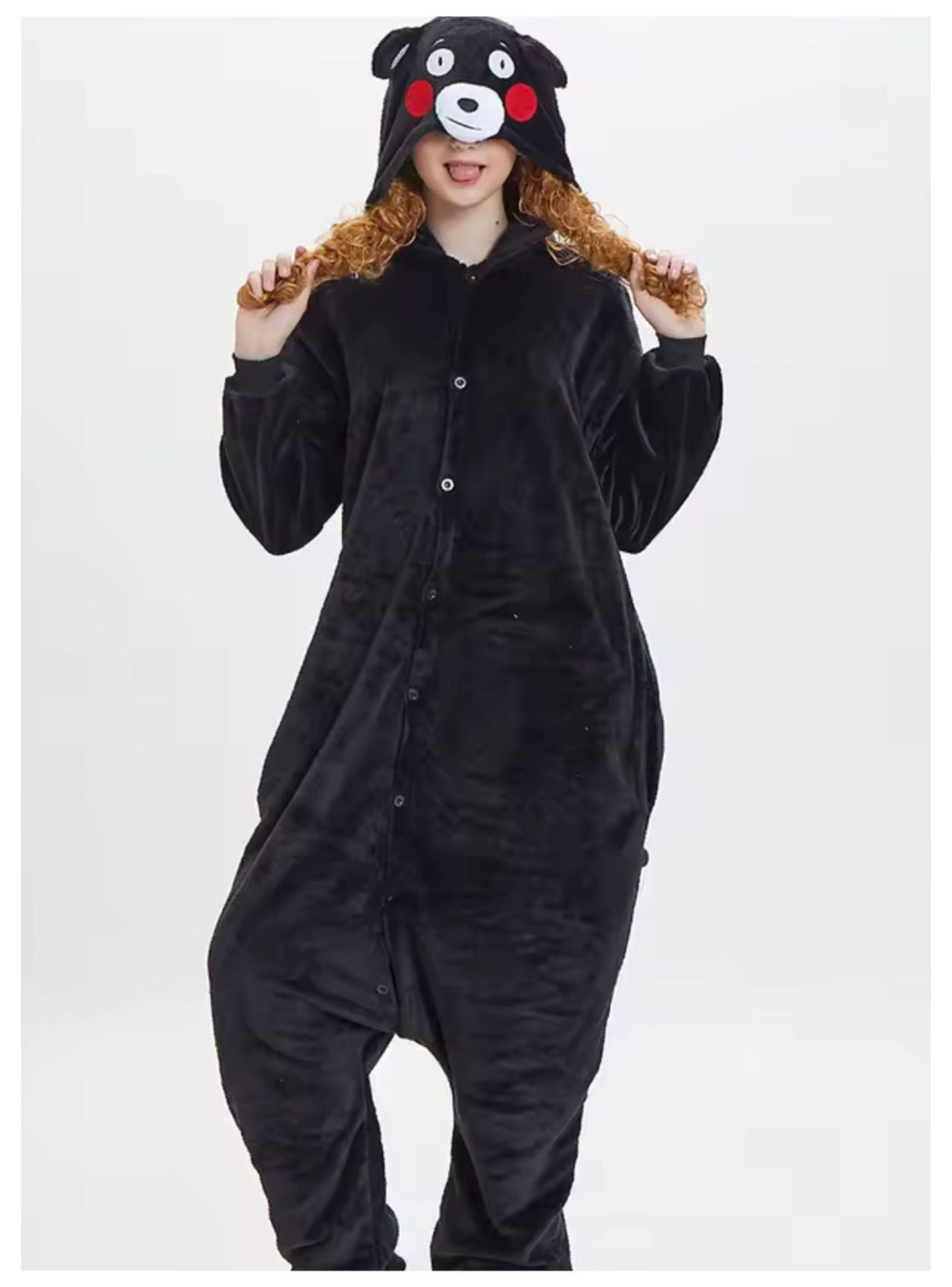 Pijama Disfraz Animal Kigurumi Infantil Unisex Oso Negro-5