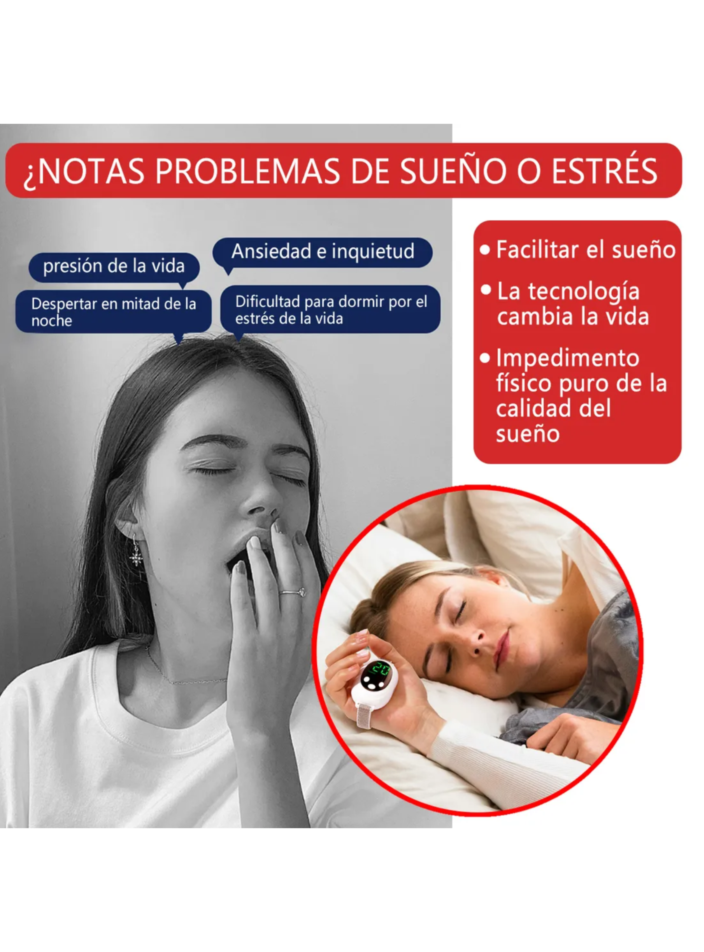 Dispositivo Portátil Para Ansiedad Y Ayuda Al Sueño Blanco-5