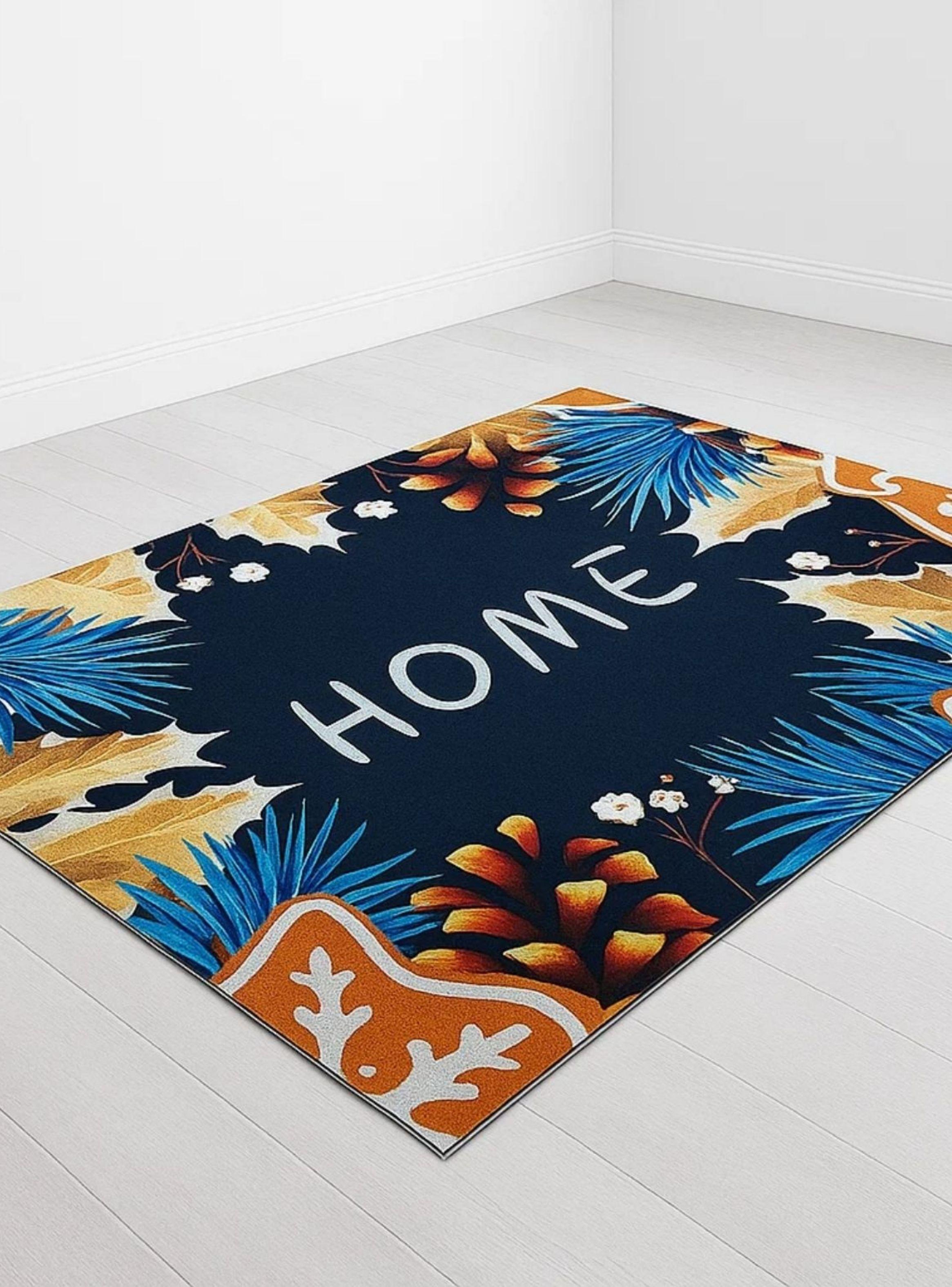 Alfombra De Piso Para Living Grande 160x230 cm Alta Calidad Decohogar-5