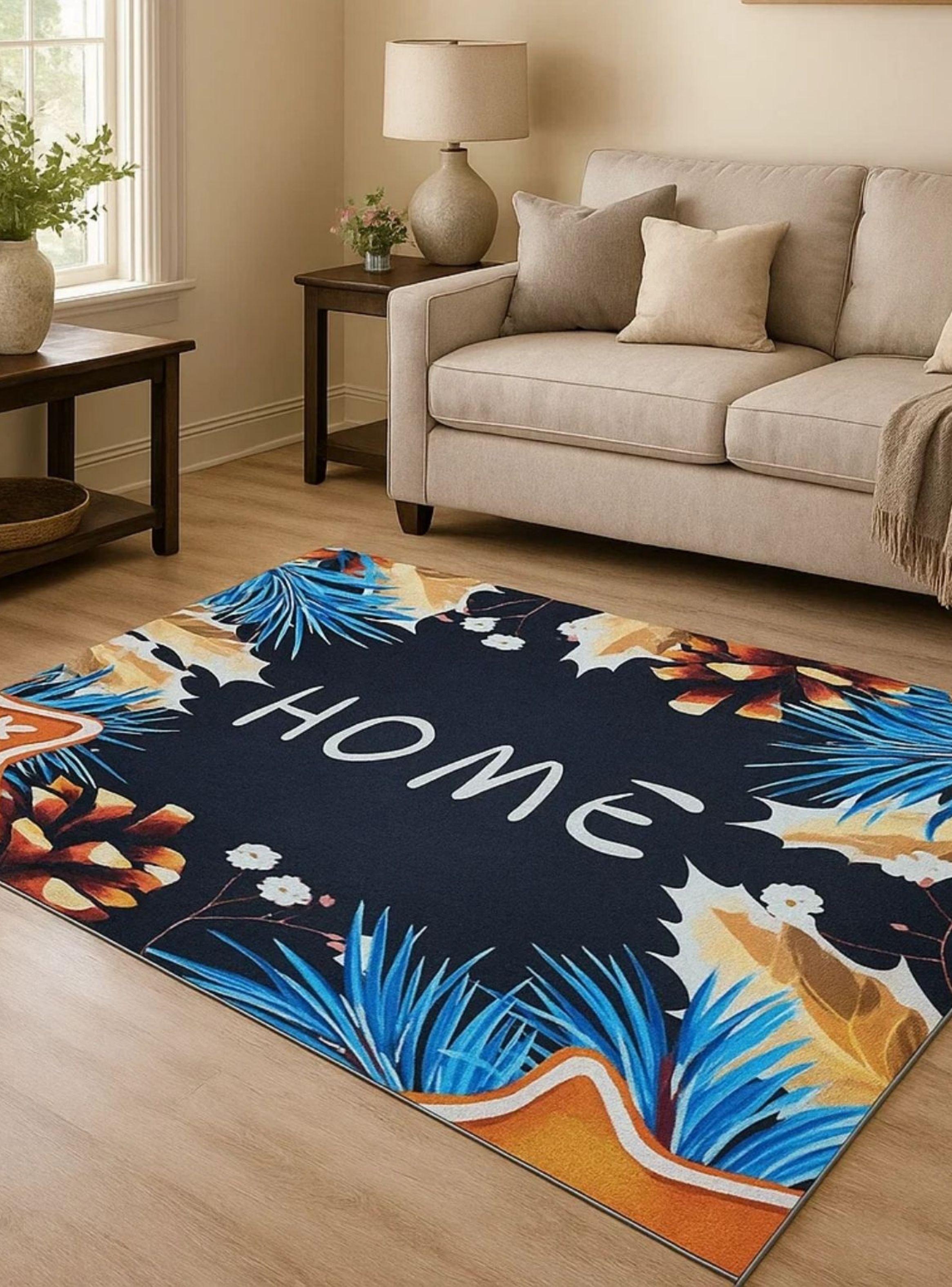 Alfombra De Piso Para Living Grande 160x230 cm Alta Calidad Decohogar-6