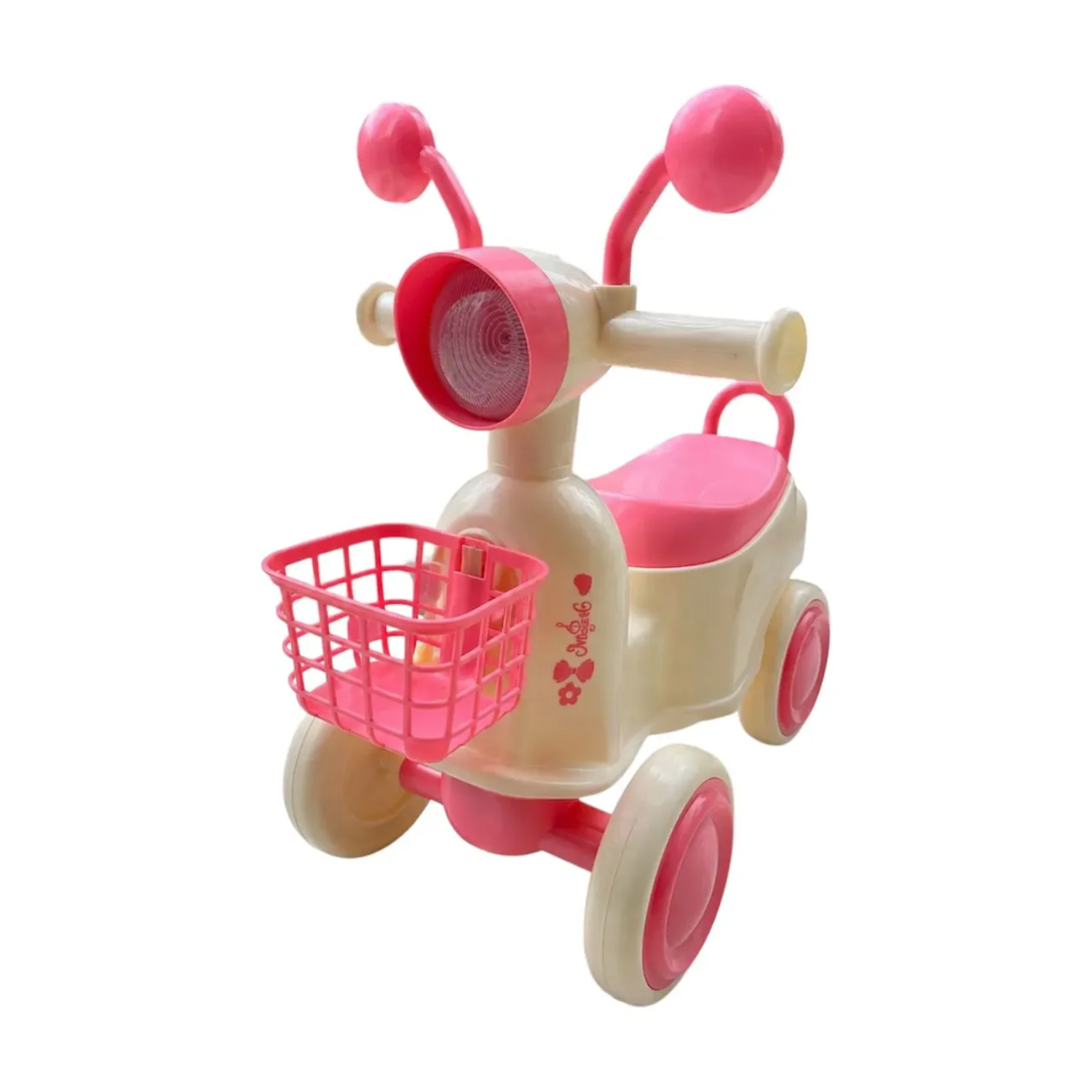 Correpasillos Infantil Tipo Moto Scooter Con Canasto Para Niños-2
