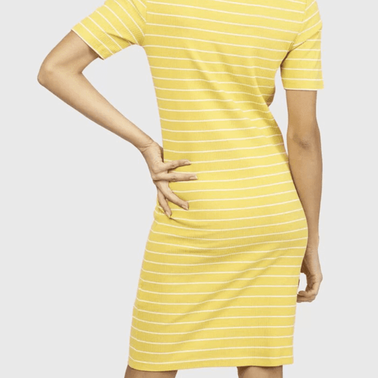 Vestido Ajustado Mujer Jacqueline De Yong Amarillo-2