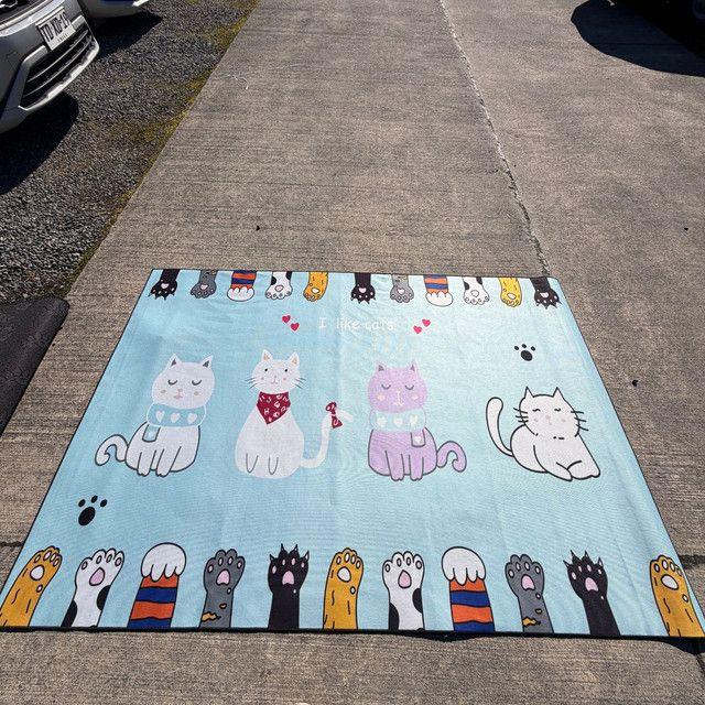 Alfombra De Área 150x200 cm Lisa Borde Reforzado Antideslizante D26-1