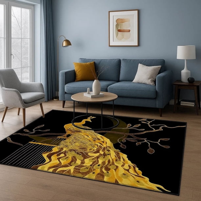 Alfombra de Living Antideslizante Piel de Durazno 200x300 cm XXL Confort-0