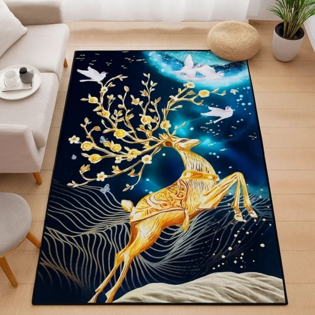 Alfombra de Living Antideslizante Piel de Durazno 200x300 cm XXL Confort-0