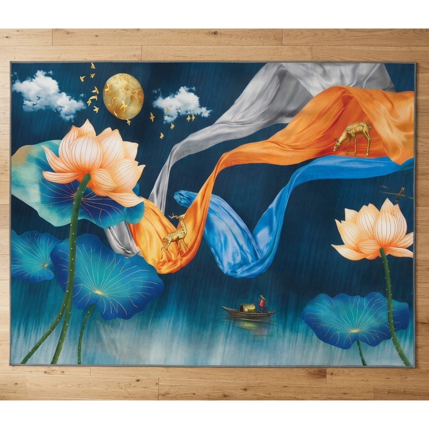 Alfombra de Living Antideslizante Piel de Durazno 200x300 cm XXL Confort-0