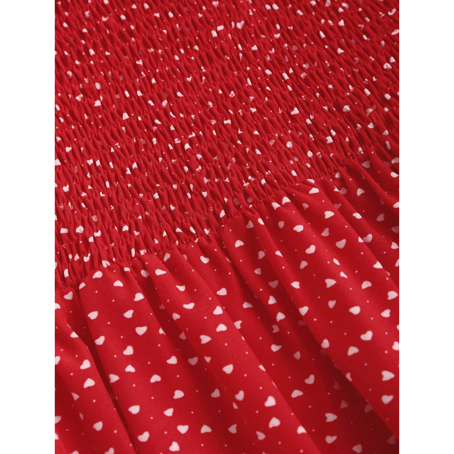 Vestido Corto Mujer Con Tirantes Estampado Lunares Volantes-4