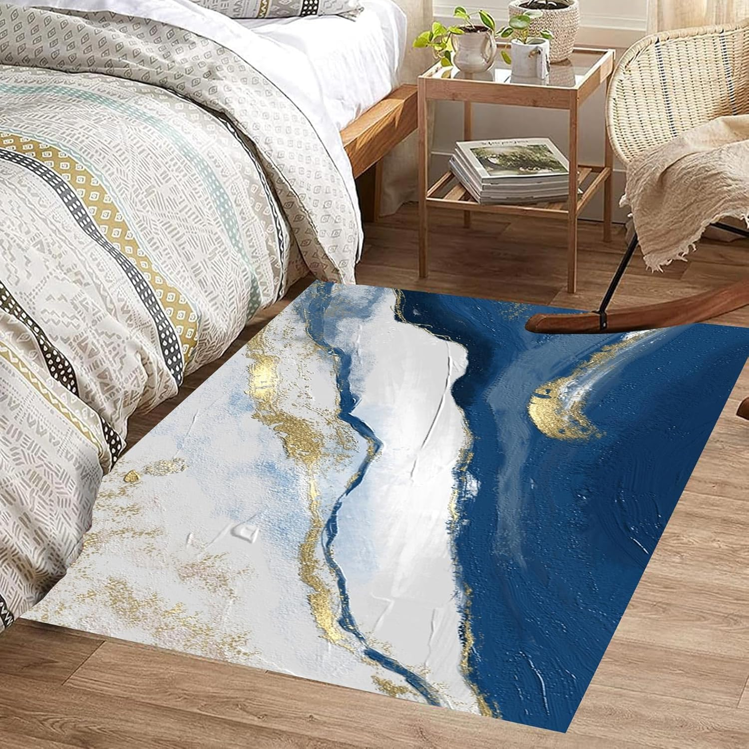 Alfombra Decorativa 150x200cm Estampada Base Antideslizante-3