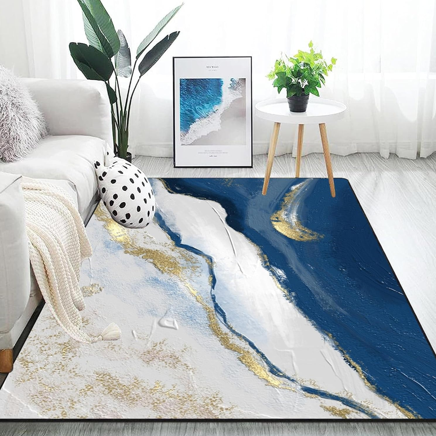 Alfombra Decorativa 150x200cm Estampada Base Antideslizante-4