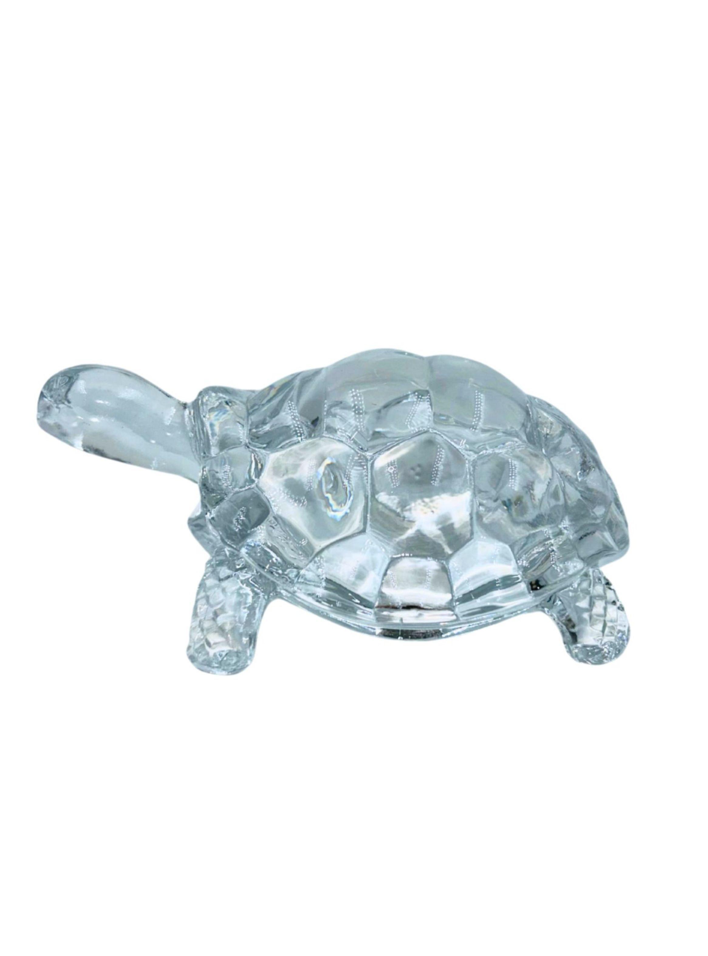 Tortuga De Vidrio Para Mesa Adorno Decorativo 12cm-2