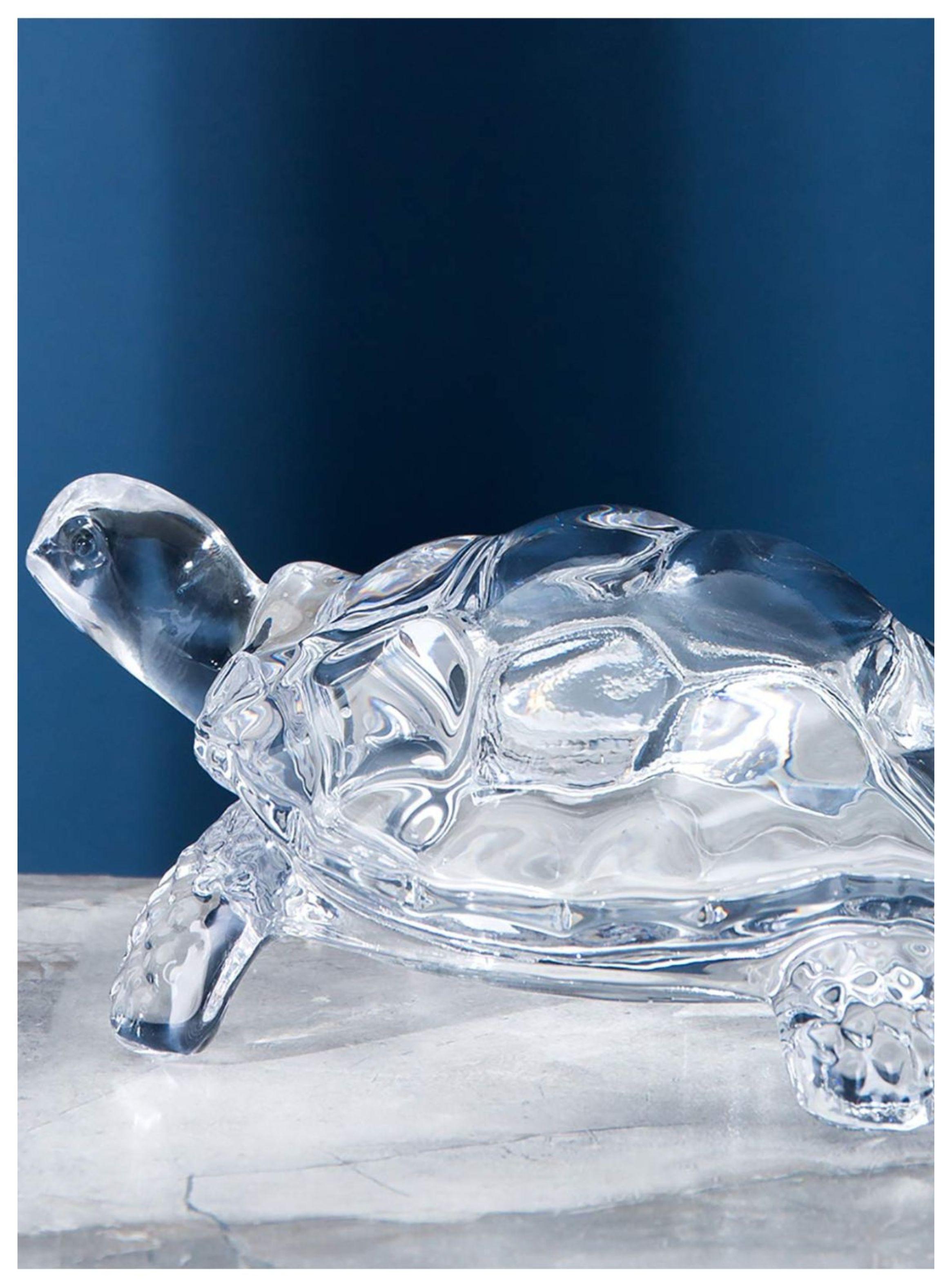 Tortuga De Vidrio Para Mesa Adorno Decorativo 12cm-4