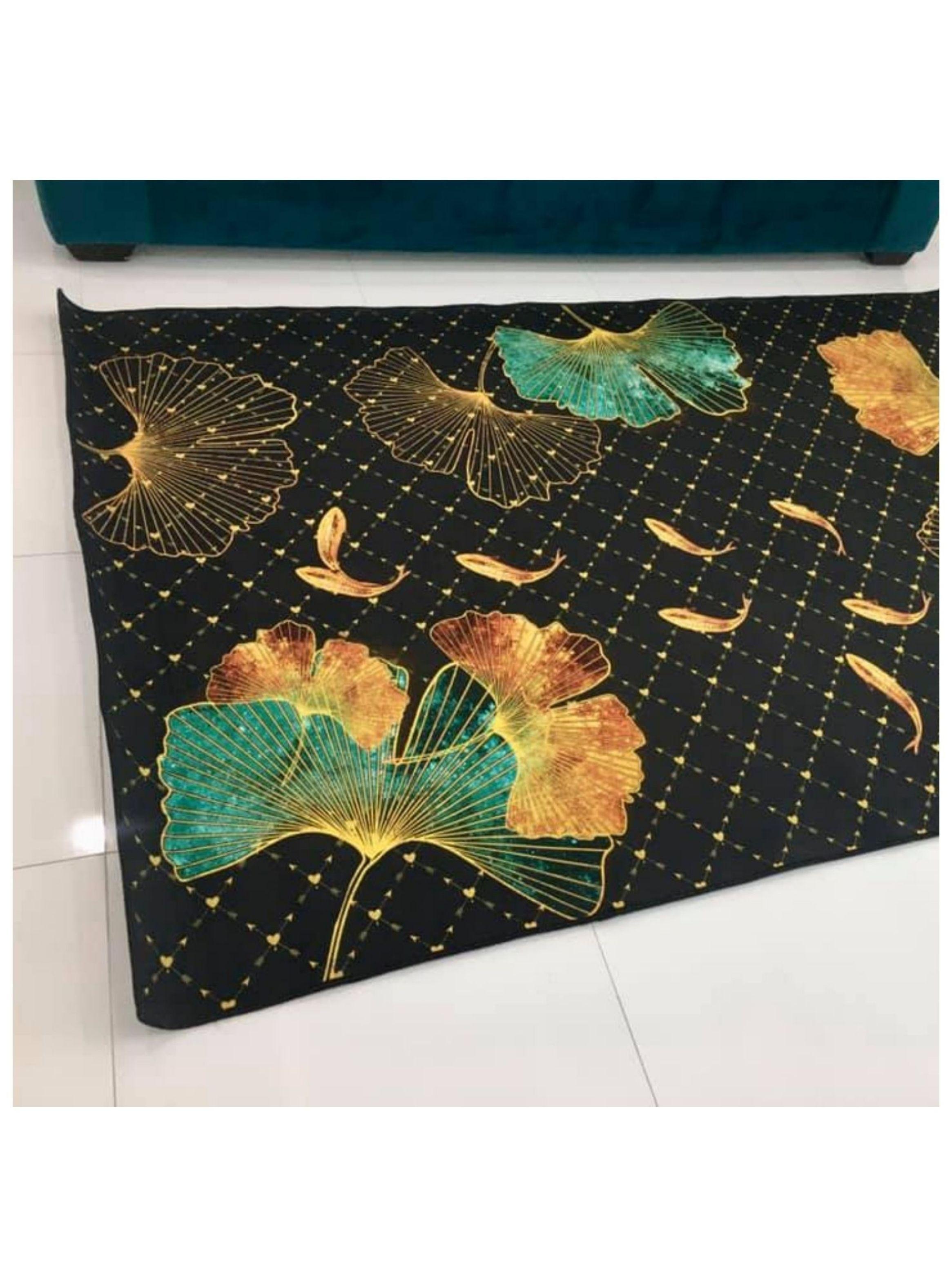 Alfombra Antideslizante Grande 140x200cm Estampada Moderna Para Piso-5