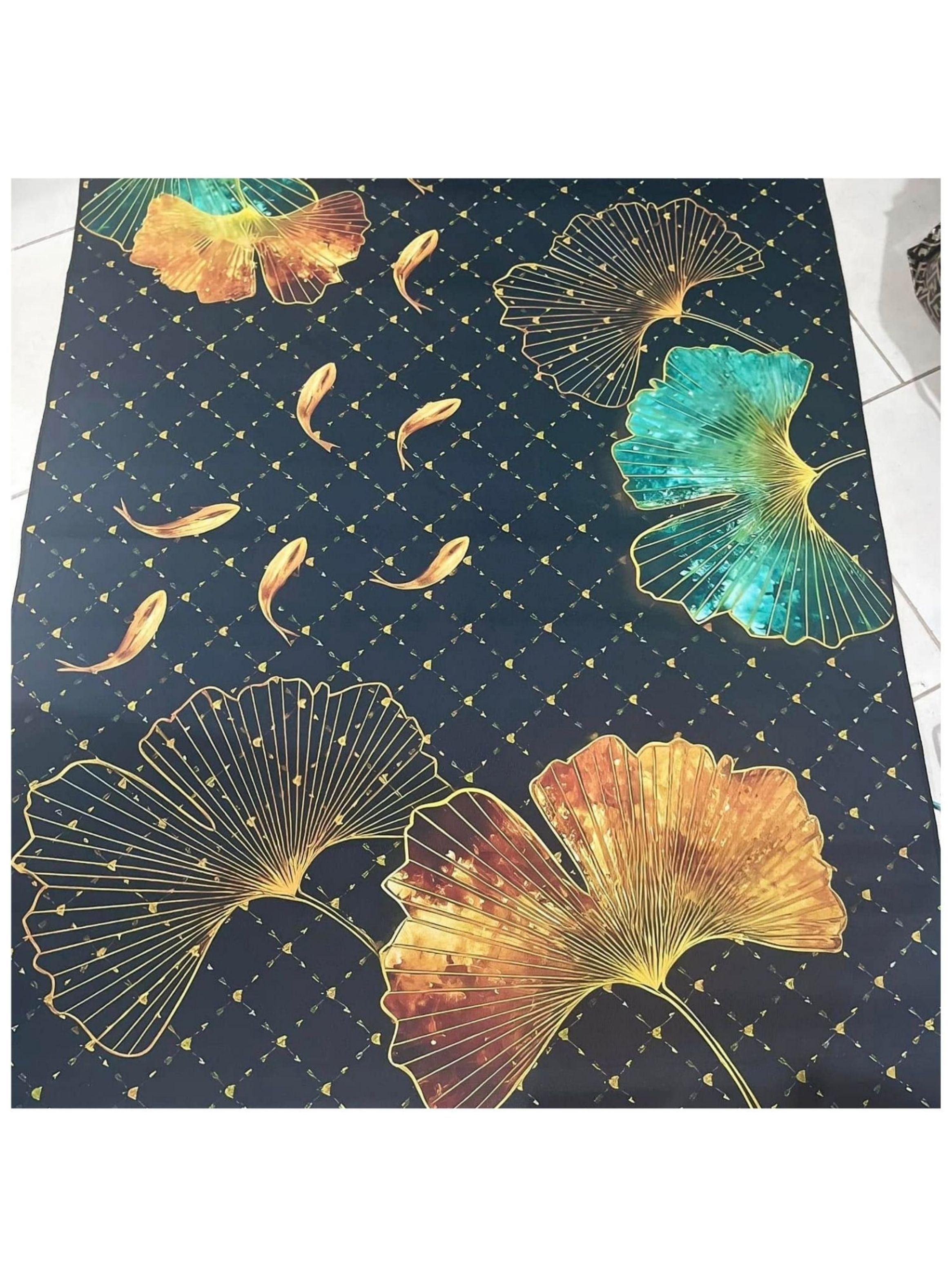 Alfombra Antideslizante Grande 140x200cm Estampada Moderna Para Piso-6