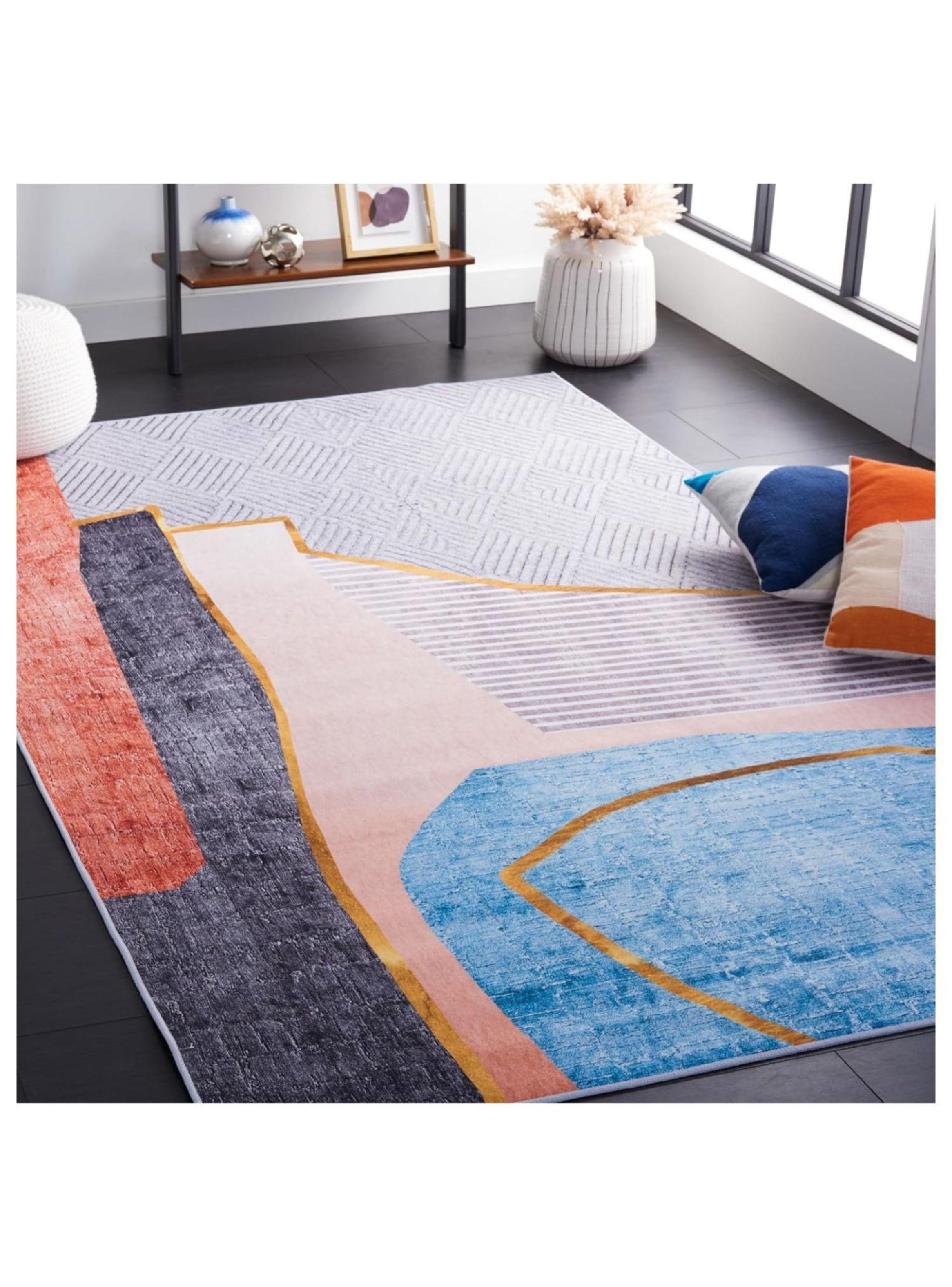 Alfombra Grande De Piso 180x200cm Antideslizante Decohogar-3