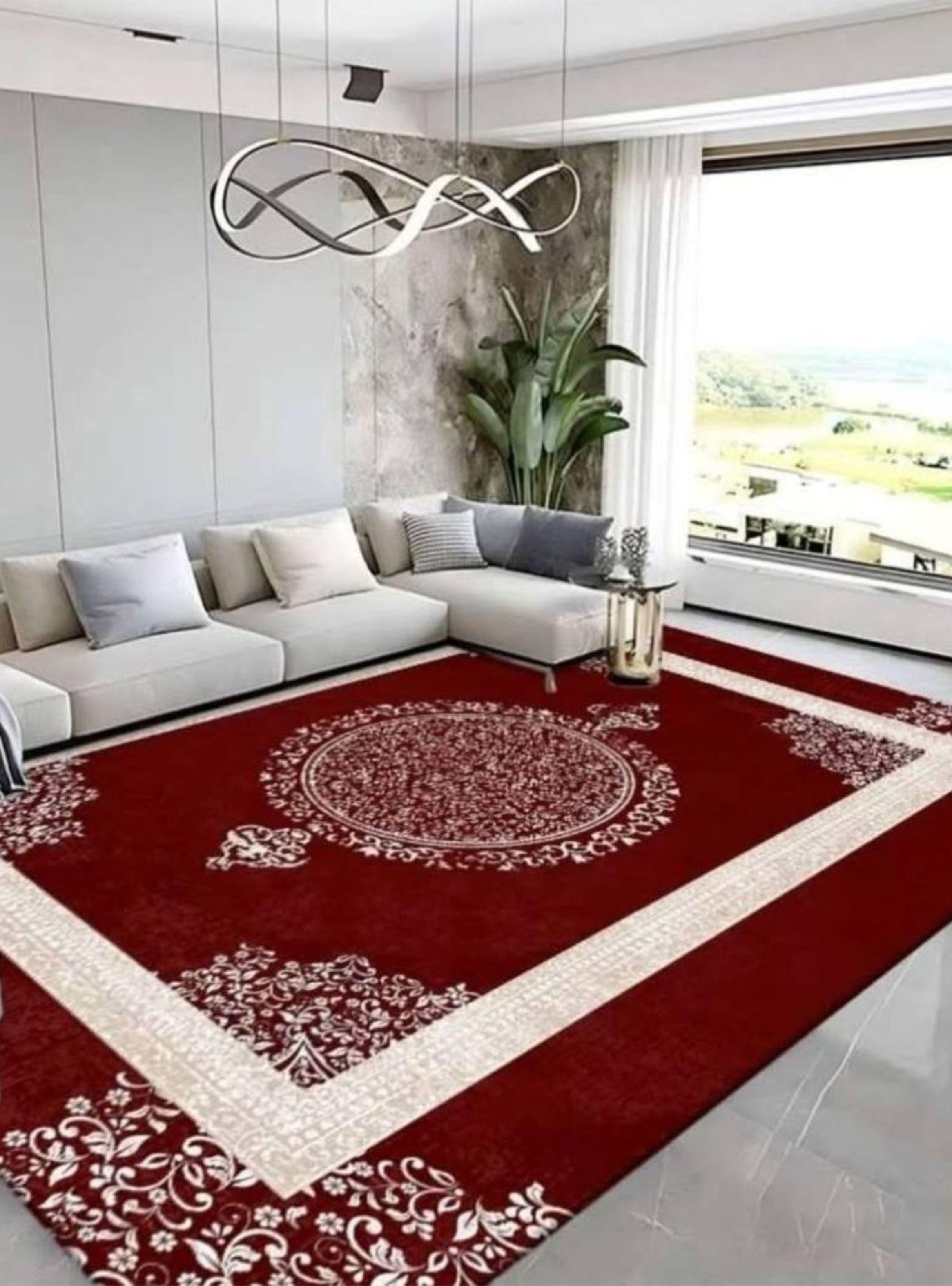 Alfombra De Piso Grande 180cm x 200cm Antideslizante Estampada 3D-2