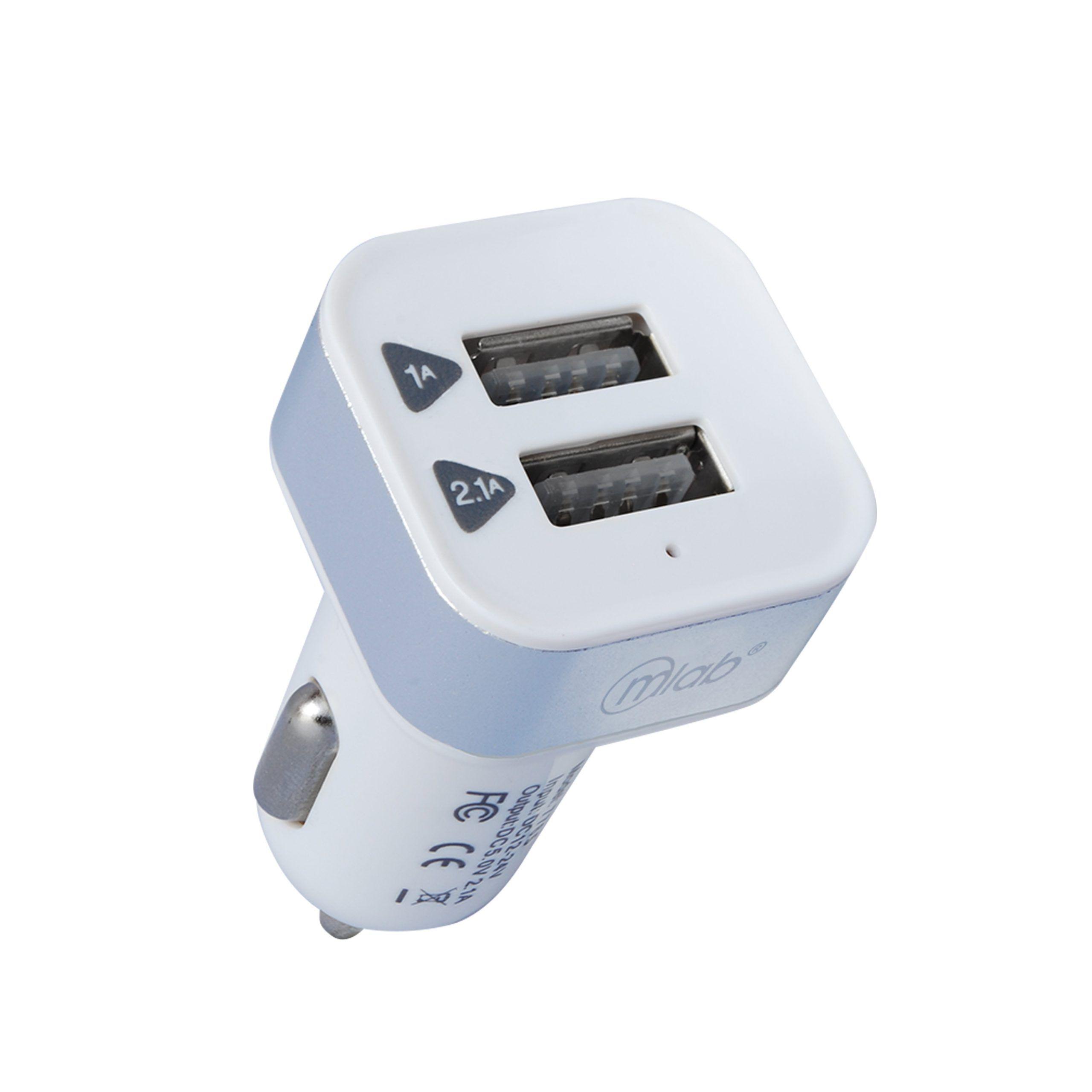 Cargador Automovil Encendedor 12V USB X2 Microlab-0