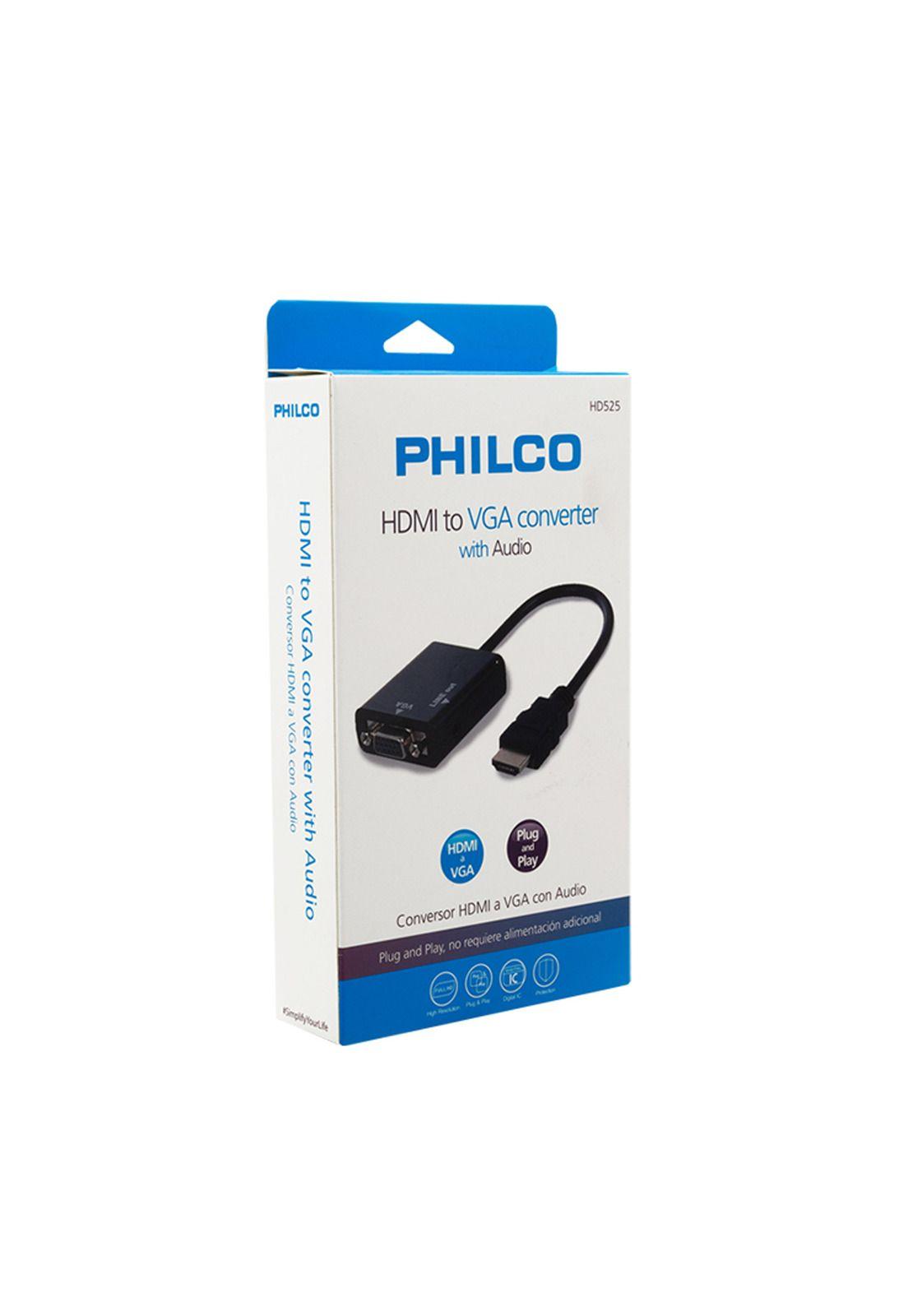 Adaptador Conversor Compatible con HDMI a VGA Philco-1