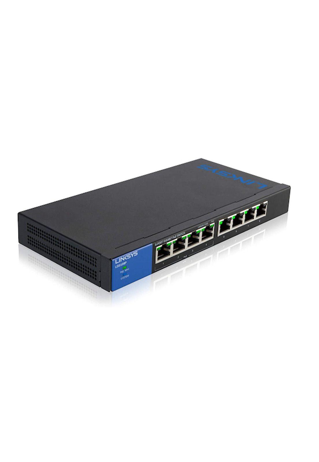 Switch 8 Puertos Gigabit Poe Linksys LGS108P-0