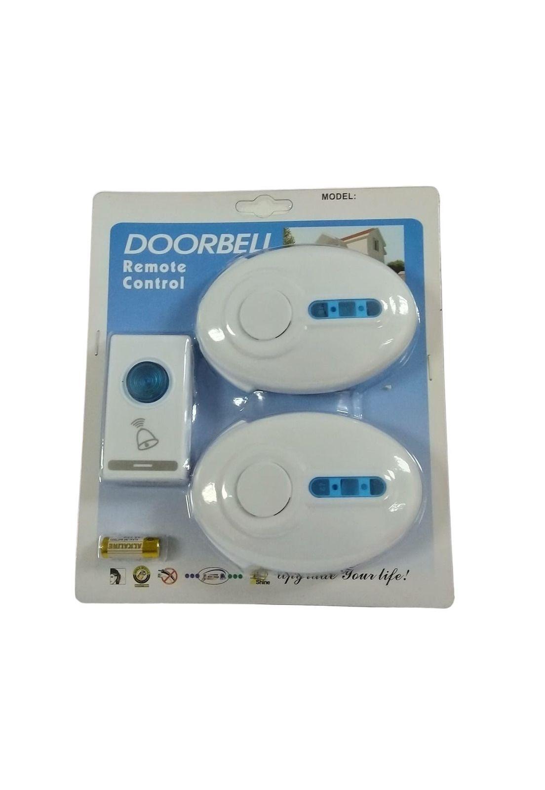 Timbre Inalambrico Largo Alcance Doble Receptor 36 Melodias-0