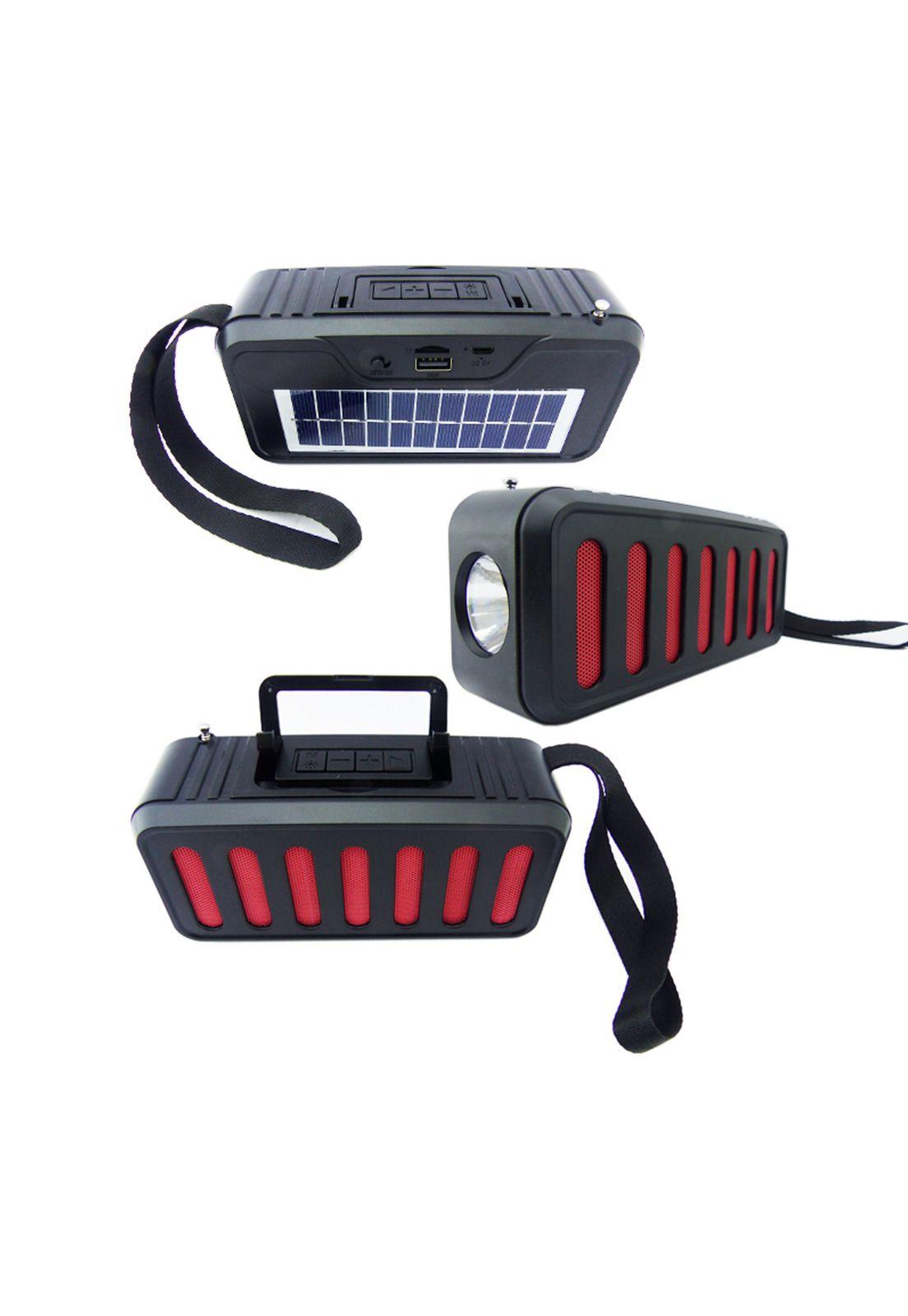 Parlante Bluetooth Recargable Linterna Solar Ranuras-0