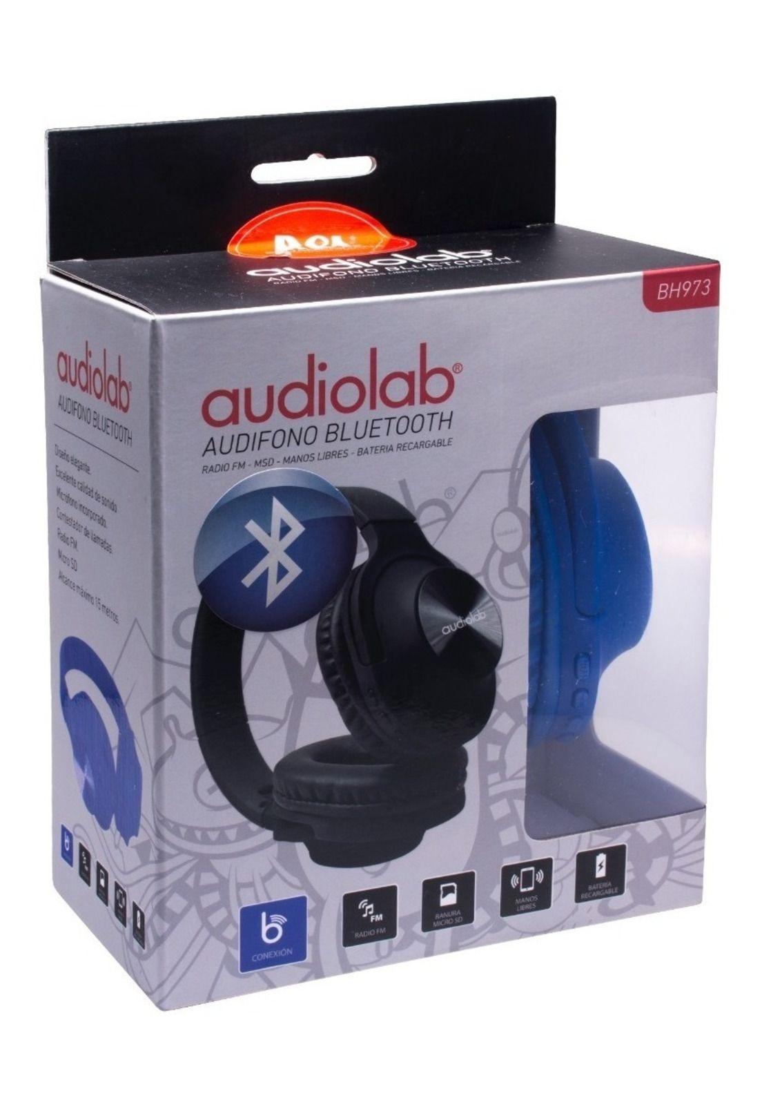 Audífonos Over Head Bluetooth Audiolab Fm Micro Sd Mp3-0