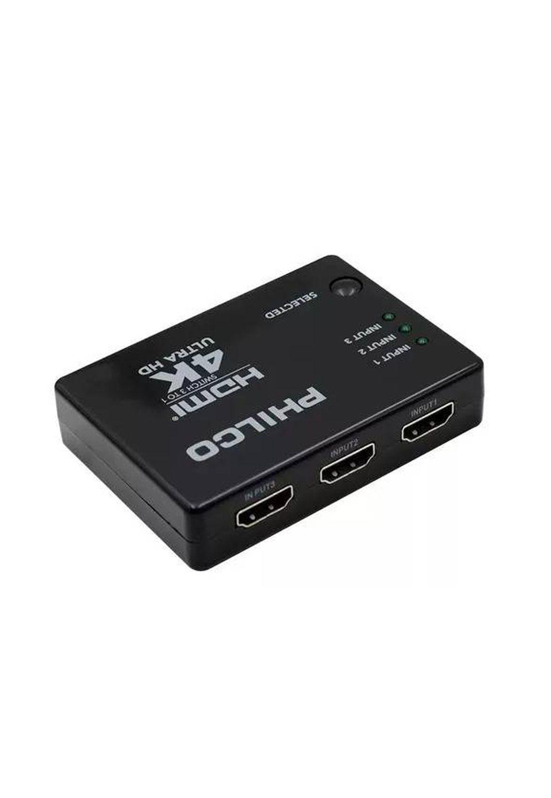 Switch Video Audio Compatible con HDMI 3X1 Philco-1