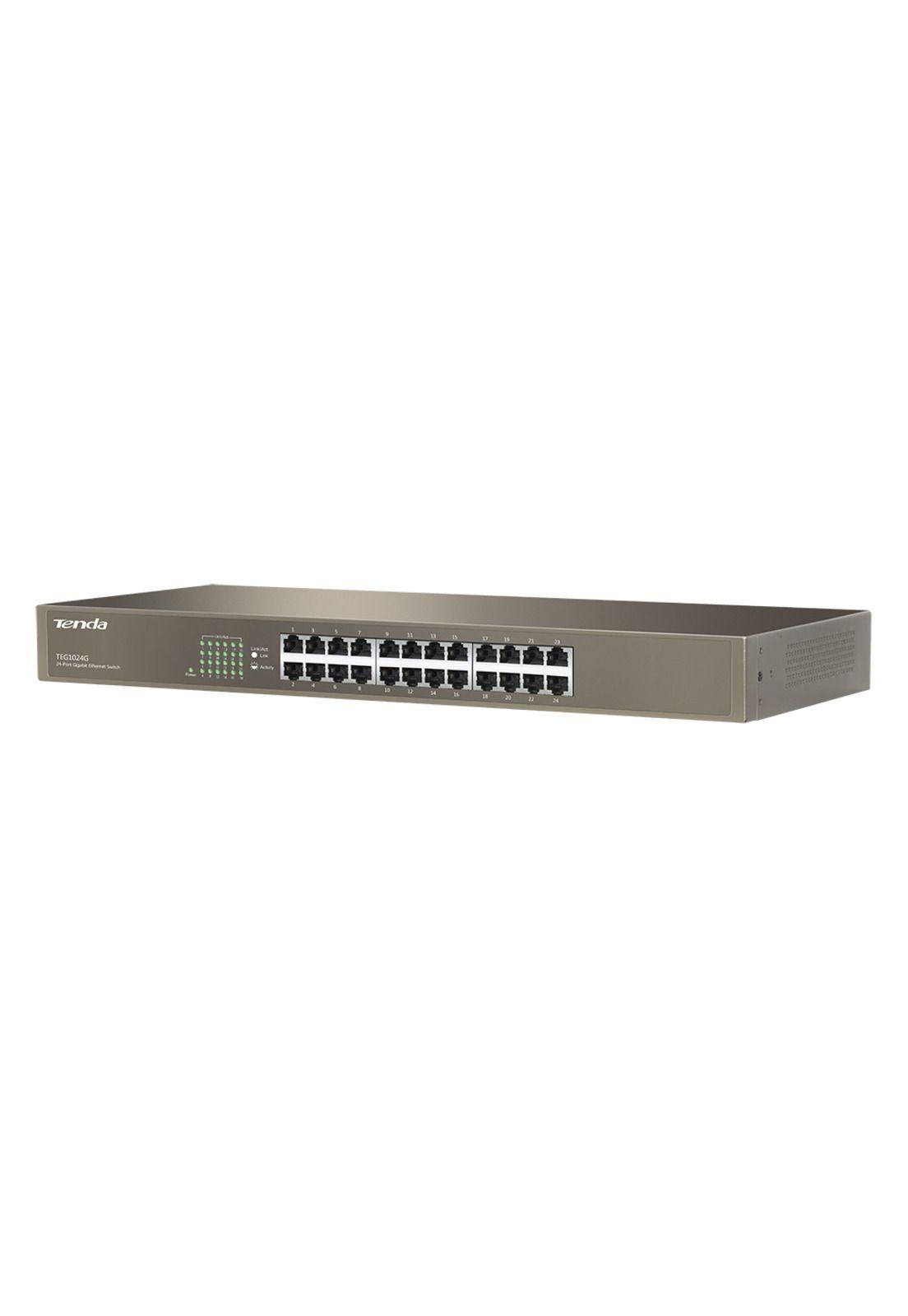Switch 24 Puertos Bocas Gigabit Tenda TEG1024G-1