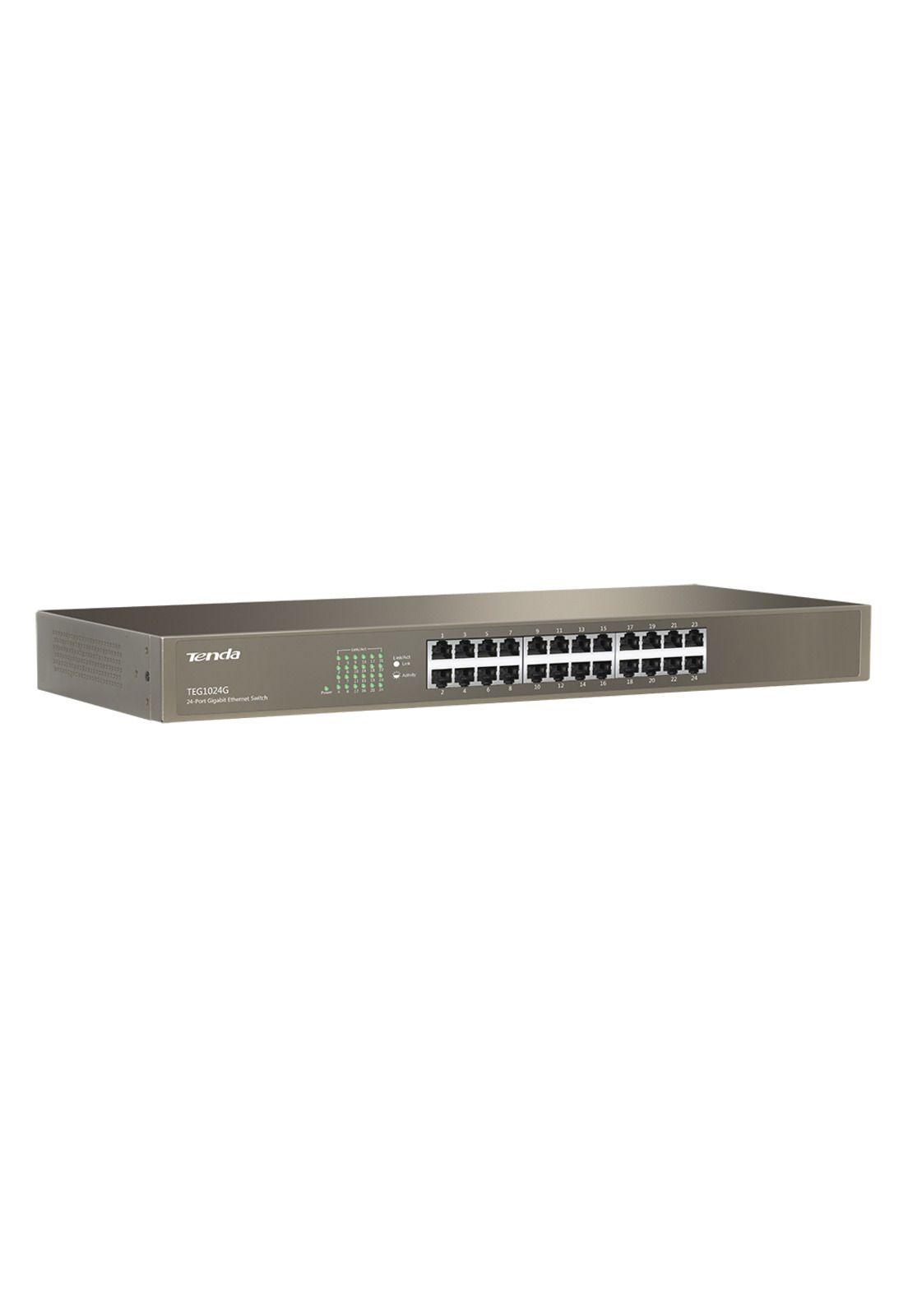 Switch 24 Puertos Bocas Gigabit Tenda TEG1024G-2