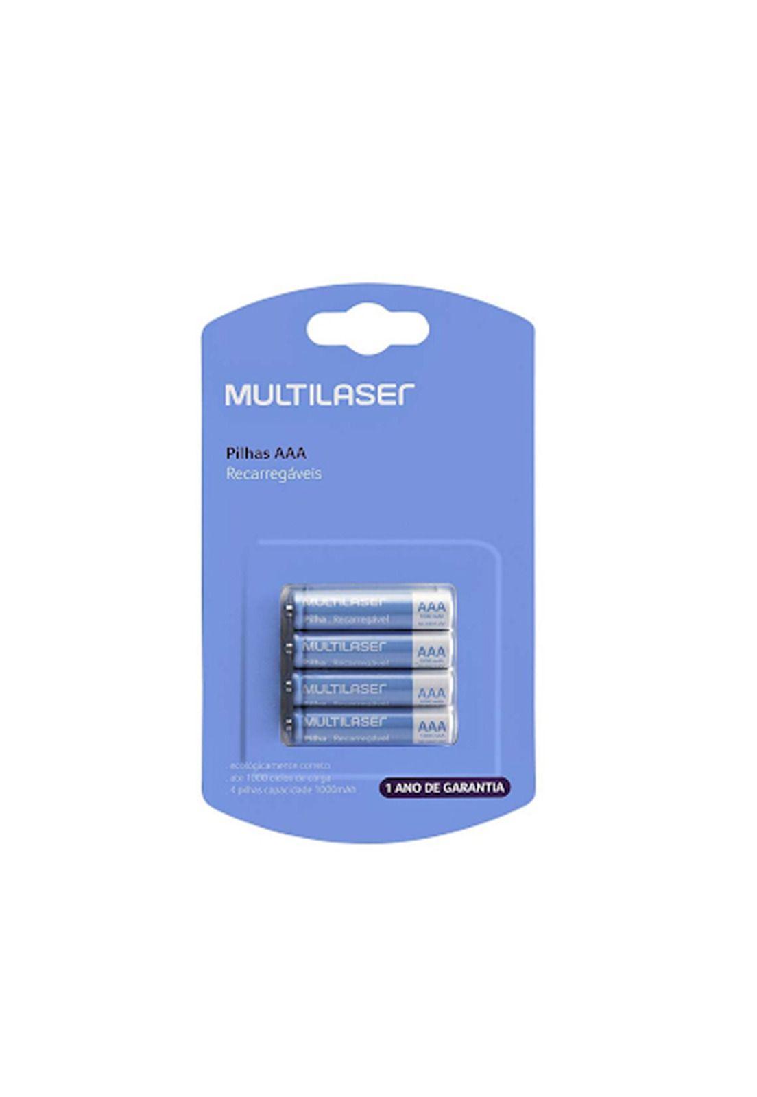 Pila recargable AAA 1000mah Multilaser Pack 4U-1